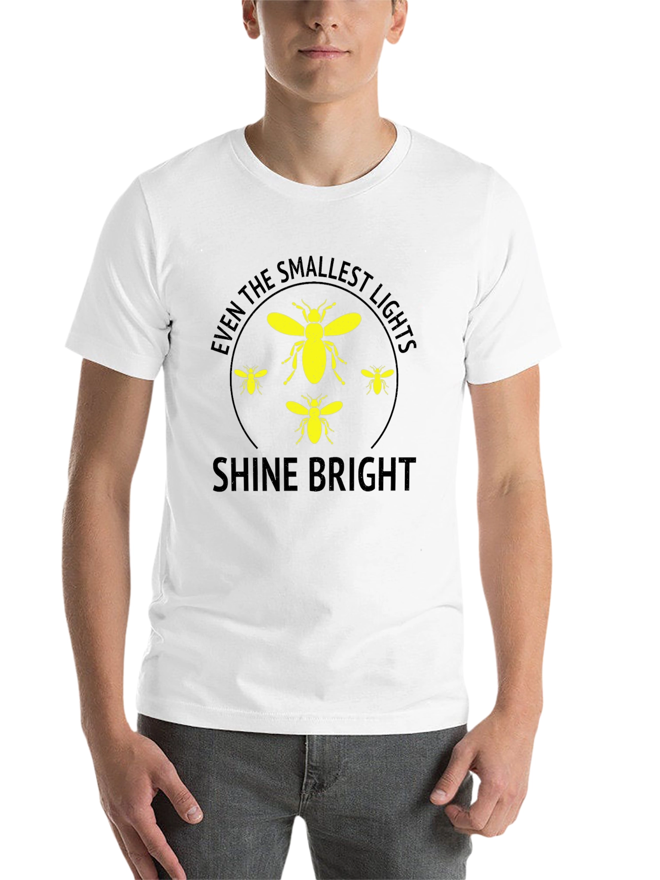Black Shine Bright Firefly Graphic T-Shirt view 14