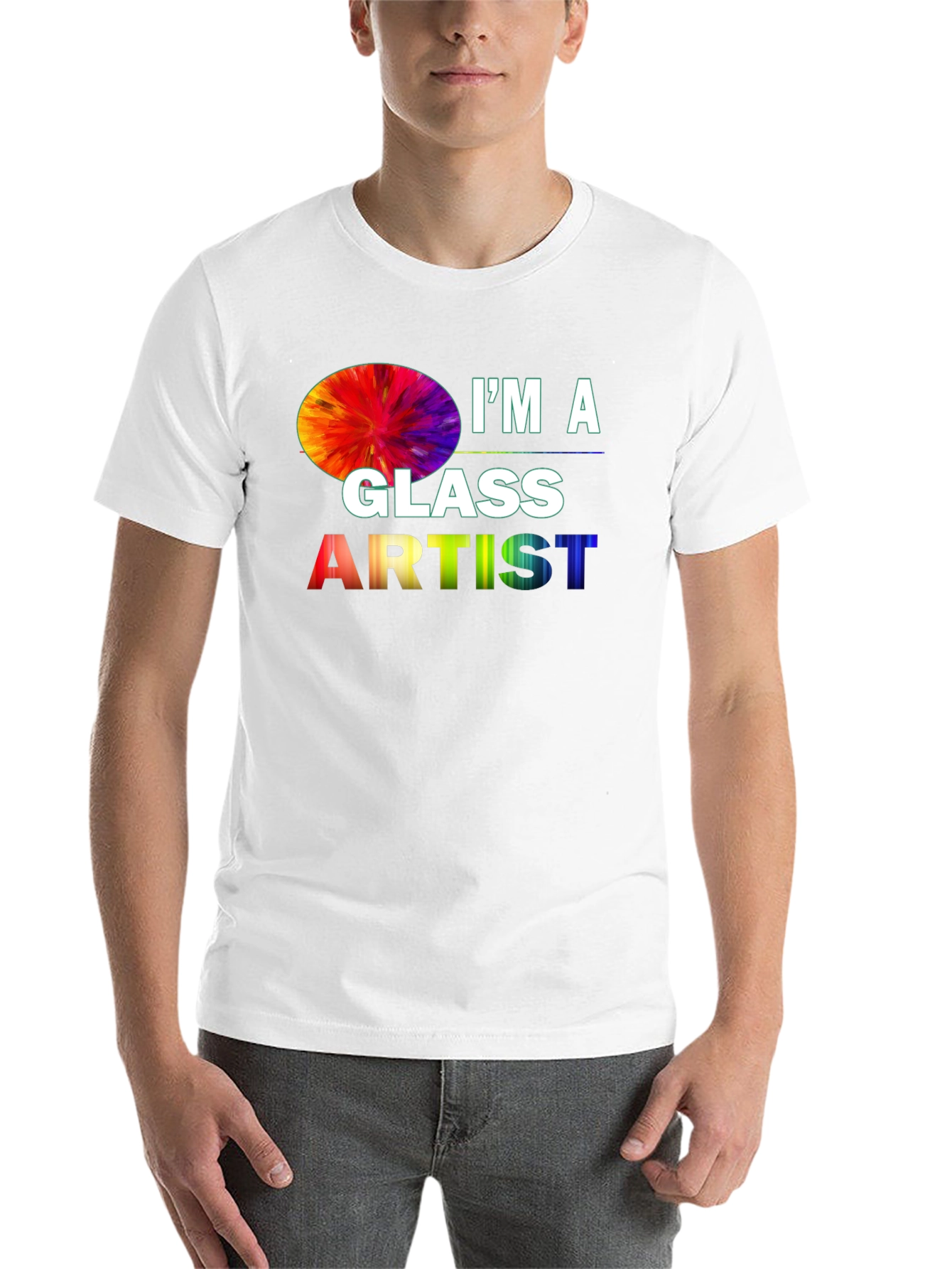 Black I'm a Glass Artist T-Shirt view 14