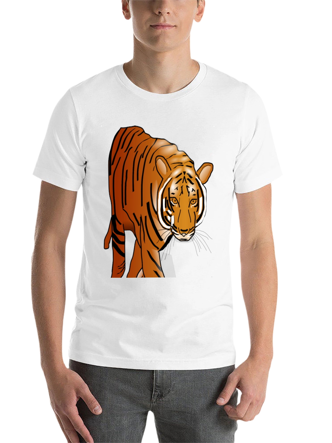 Black Tiger Graphic Black T-Shirt - Wildlife Tee view 14