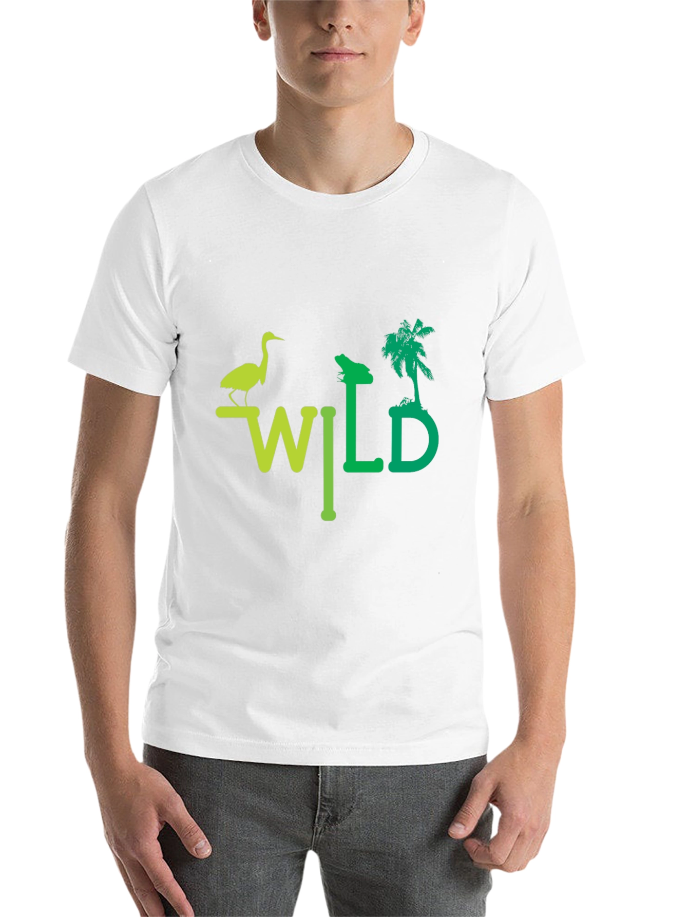 Black Wild Nature Graphic T-Shirt - Unisex Black Tee view 14