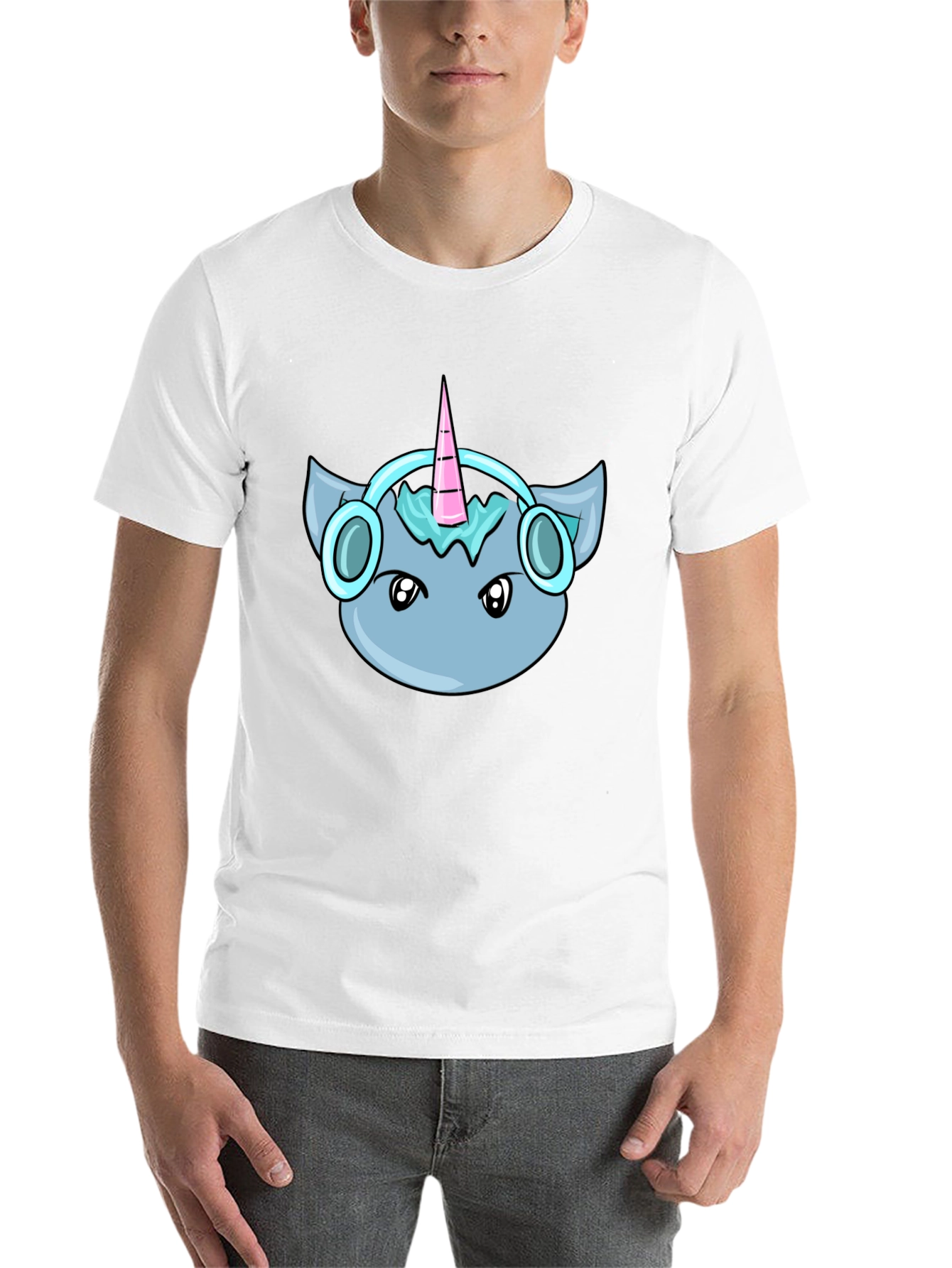 Black Unicorn Headphone Tee view 14