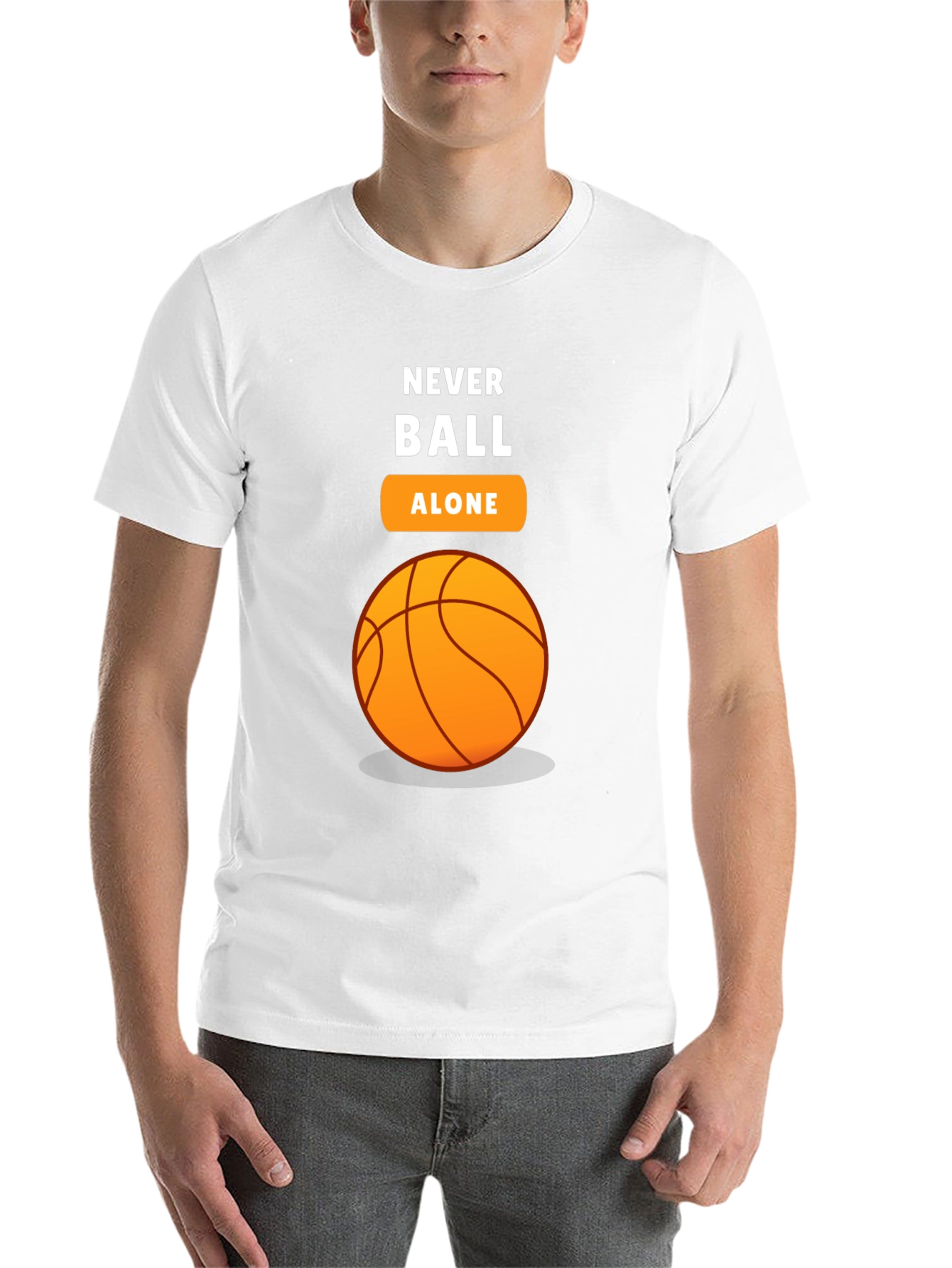 Black Never Ball Alone Graphic T-Shirt view 14