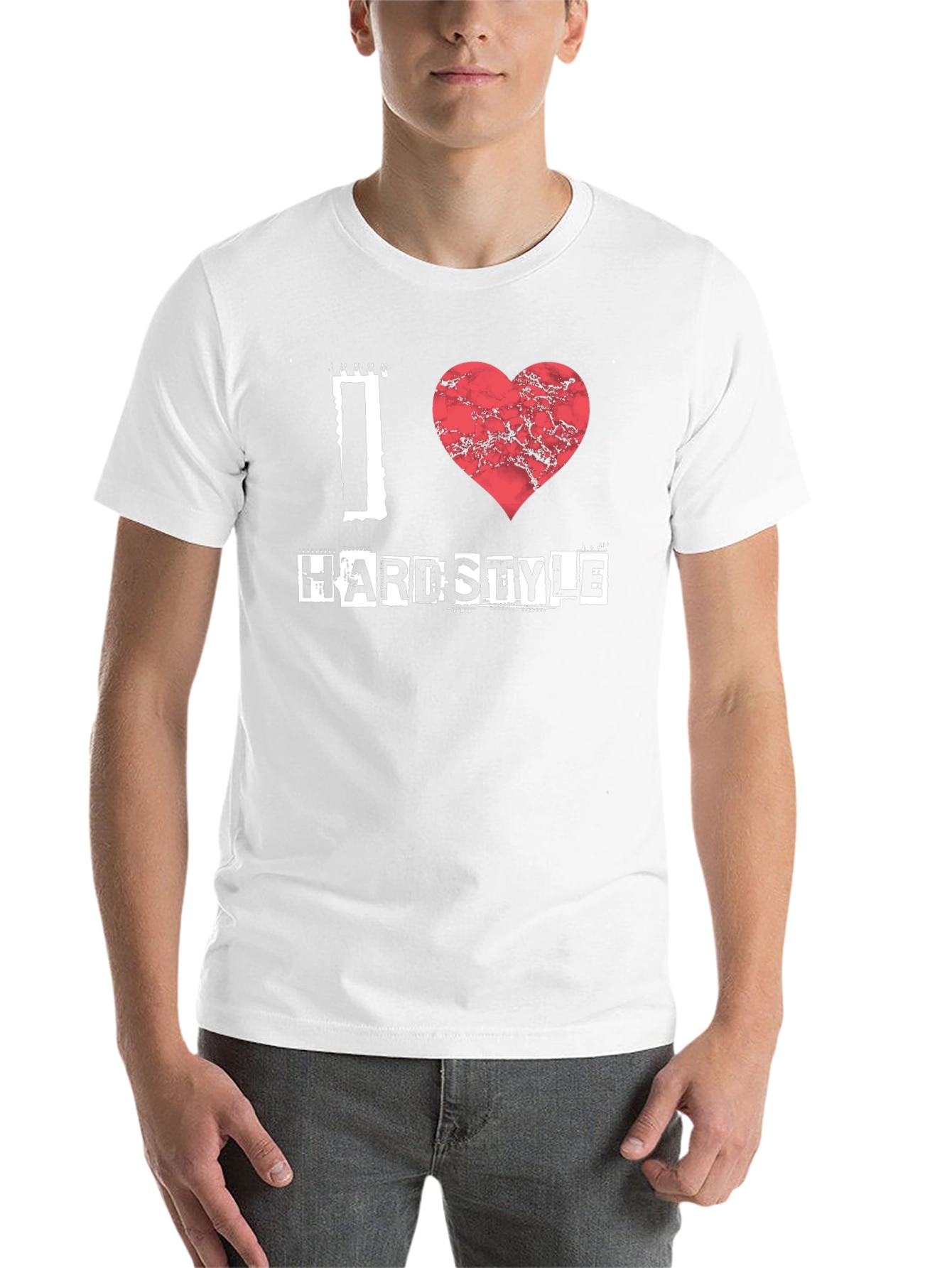 Black I Heart Hardstyle Black T-Shirt view 14