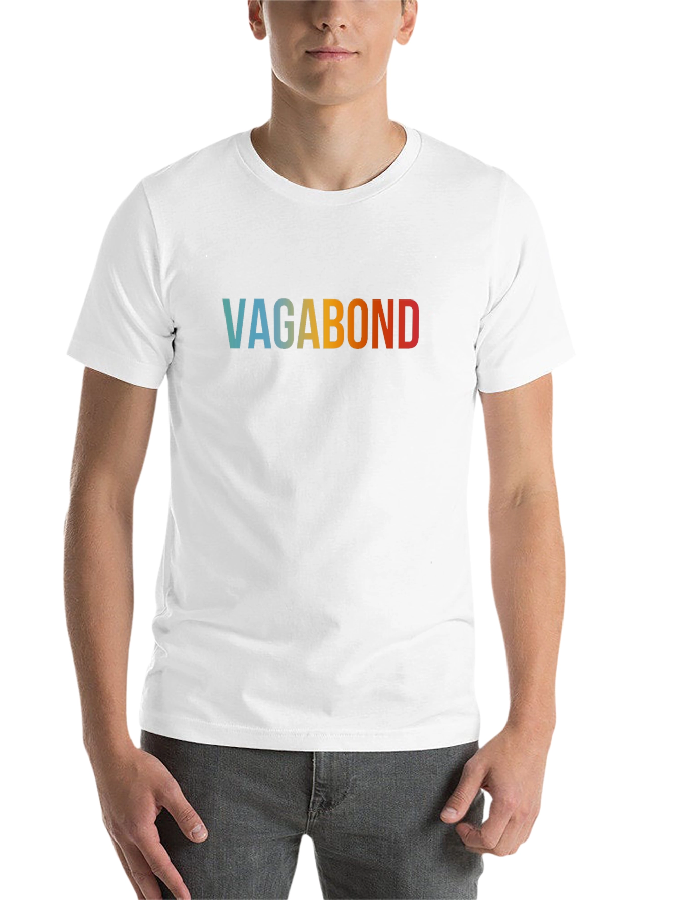 Black Vagabond Colorful Text Graphic Tee view 14
