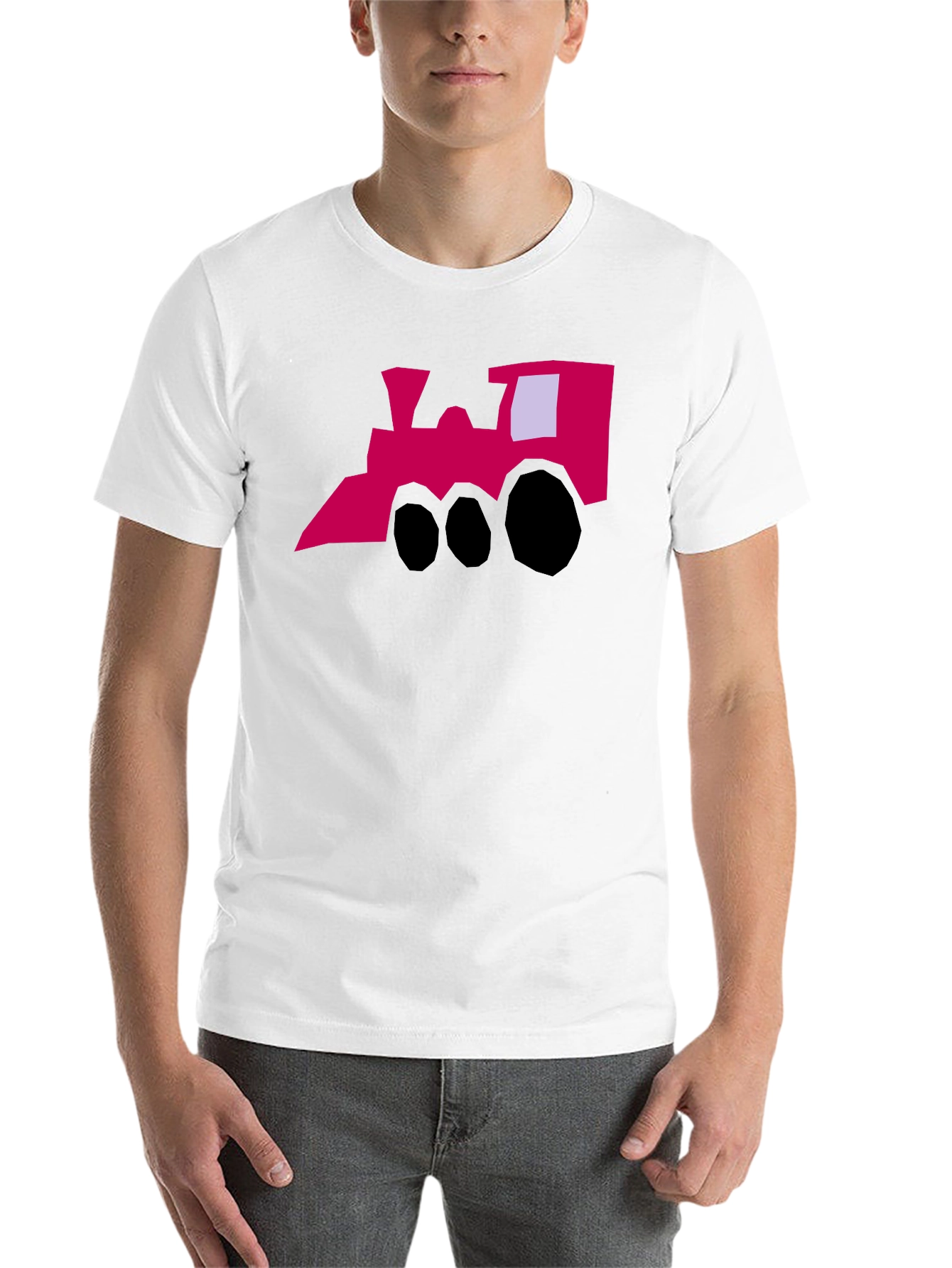 Funky Train Graphic Tee - Quirky Style - 14