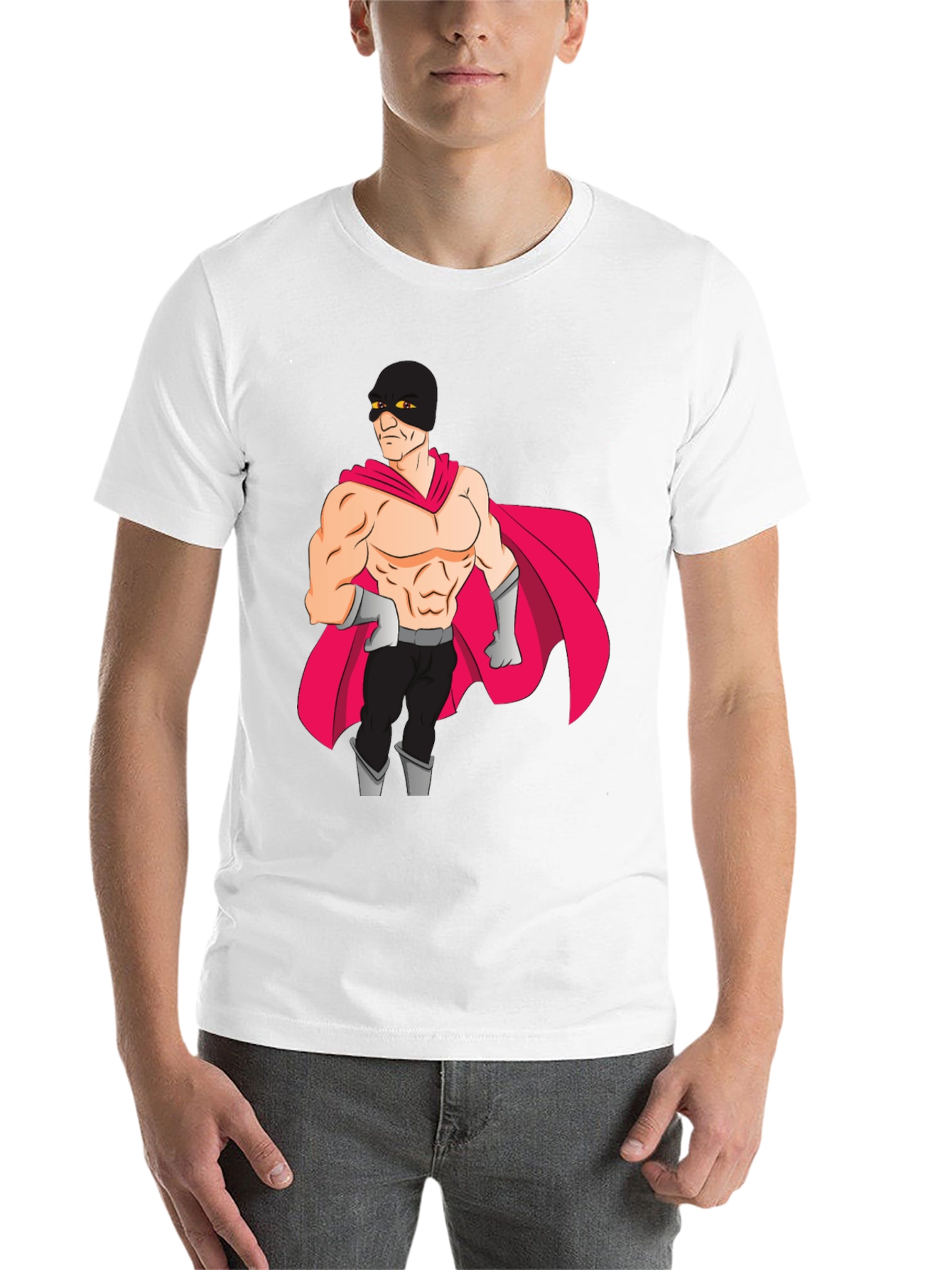 Black Superhero Graphic Black T-Shirt view 14