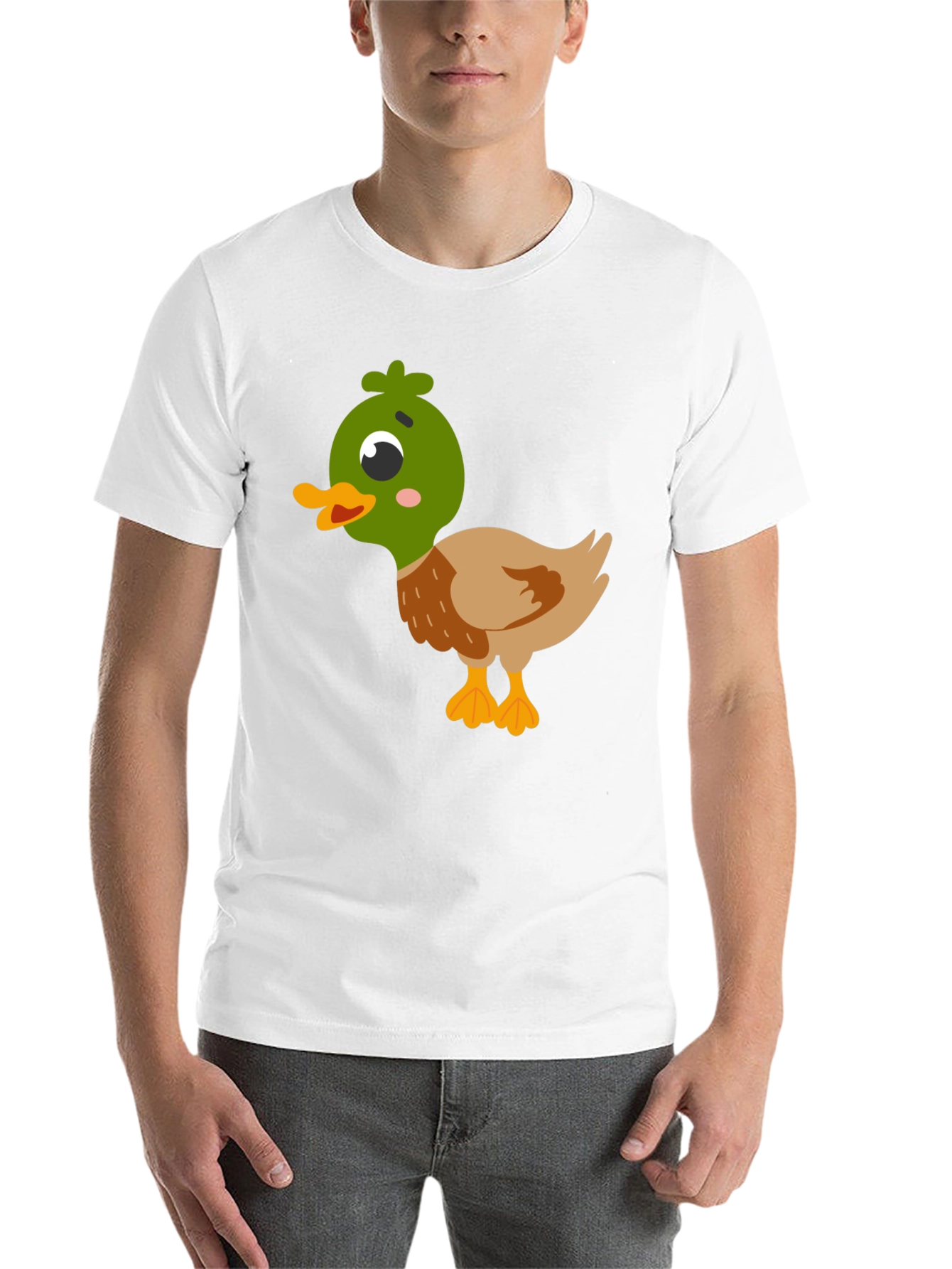 Black Duck Graphic T-Shirt - Cute Cartoon Tee view 14