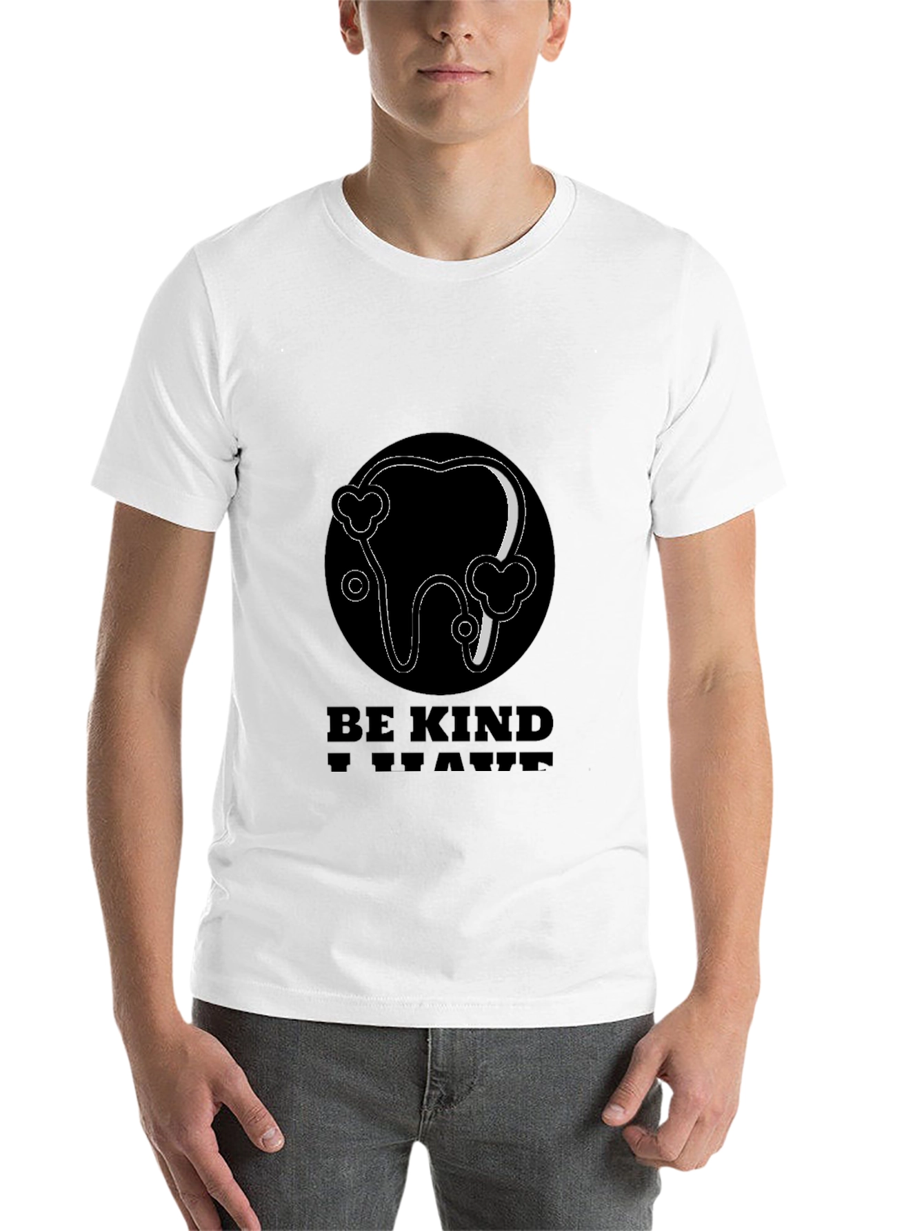 Black Be Kind T-Shirt - Dental Hygiene Graphic Tee view 14