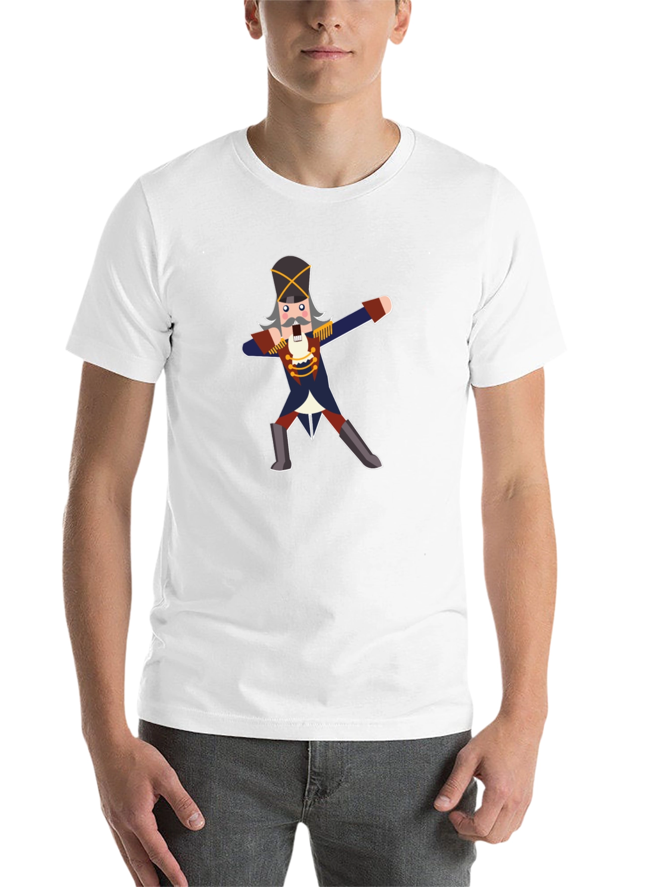 Black Nutcracker Dabbing Graphic T-Shirt view 14