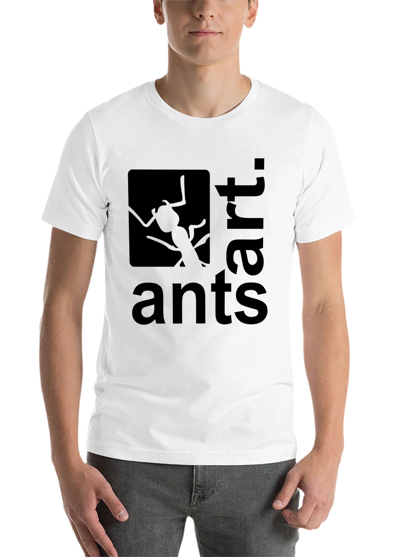 Black Art Ants Black Graphic Tee view 14