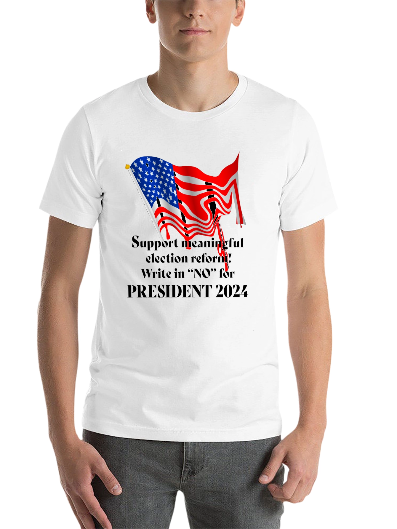 Black Election Reform T-Shirt view 14