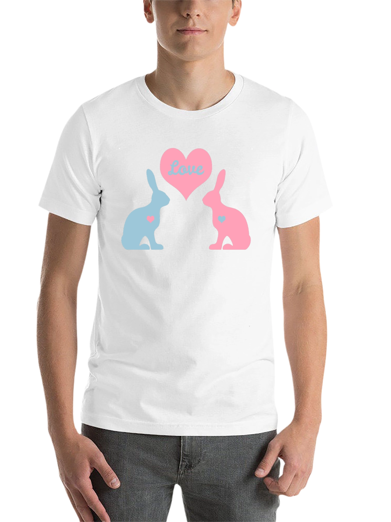 Black Love Bunnies Black T-Shirt view 14