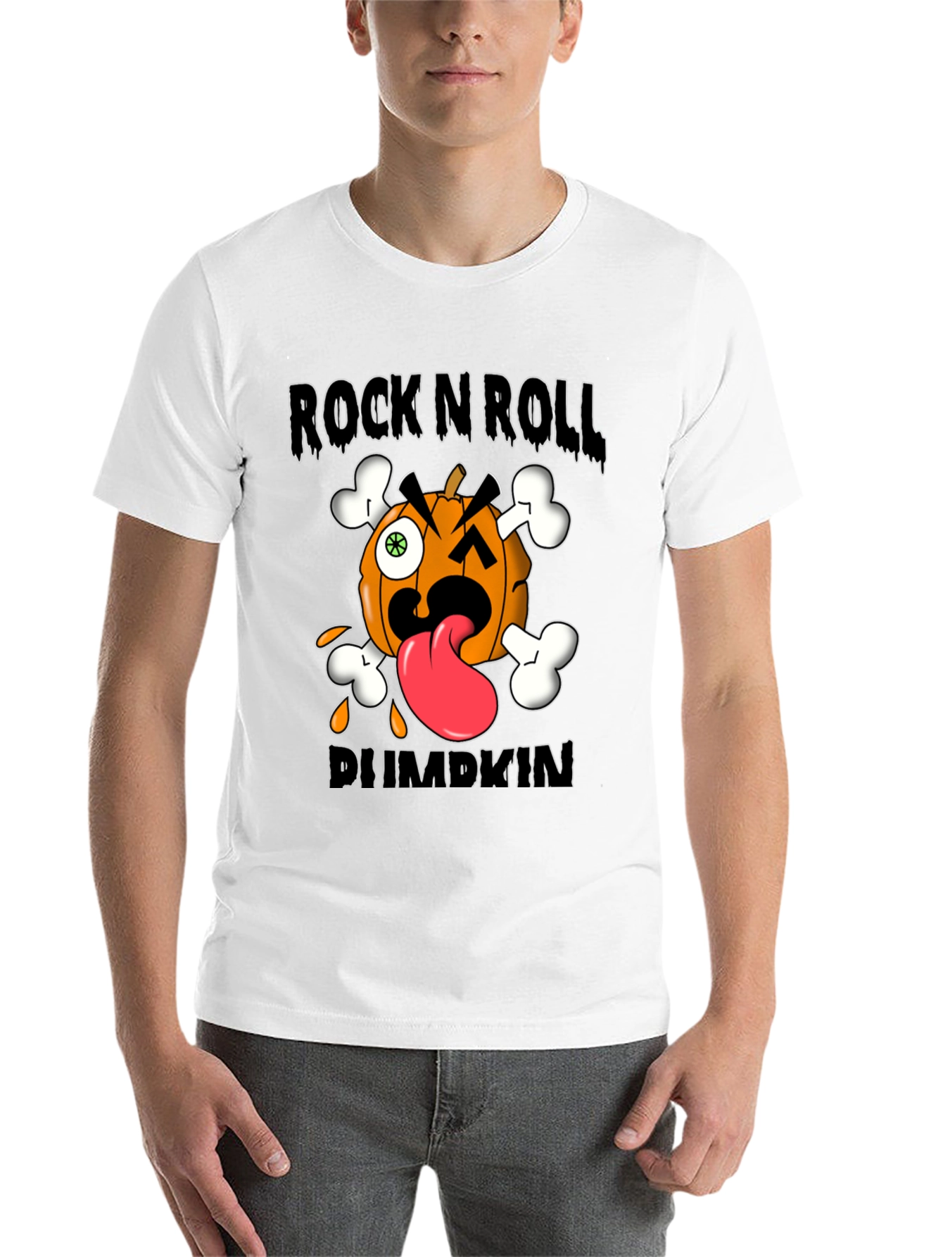 Black Rock N Roll Pumpkin Graphic Tee view 14