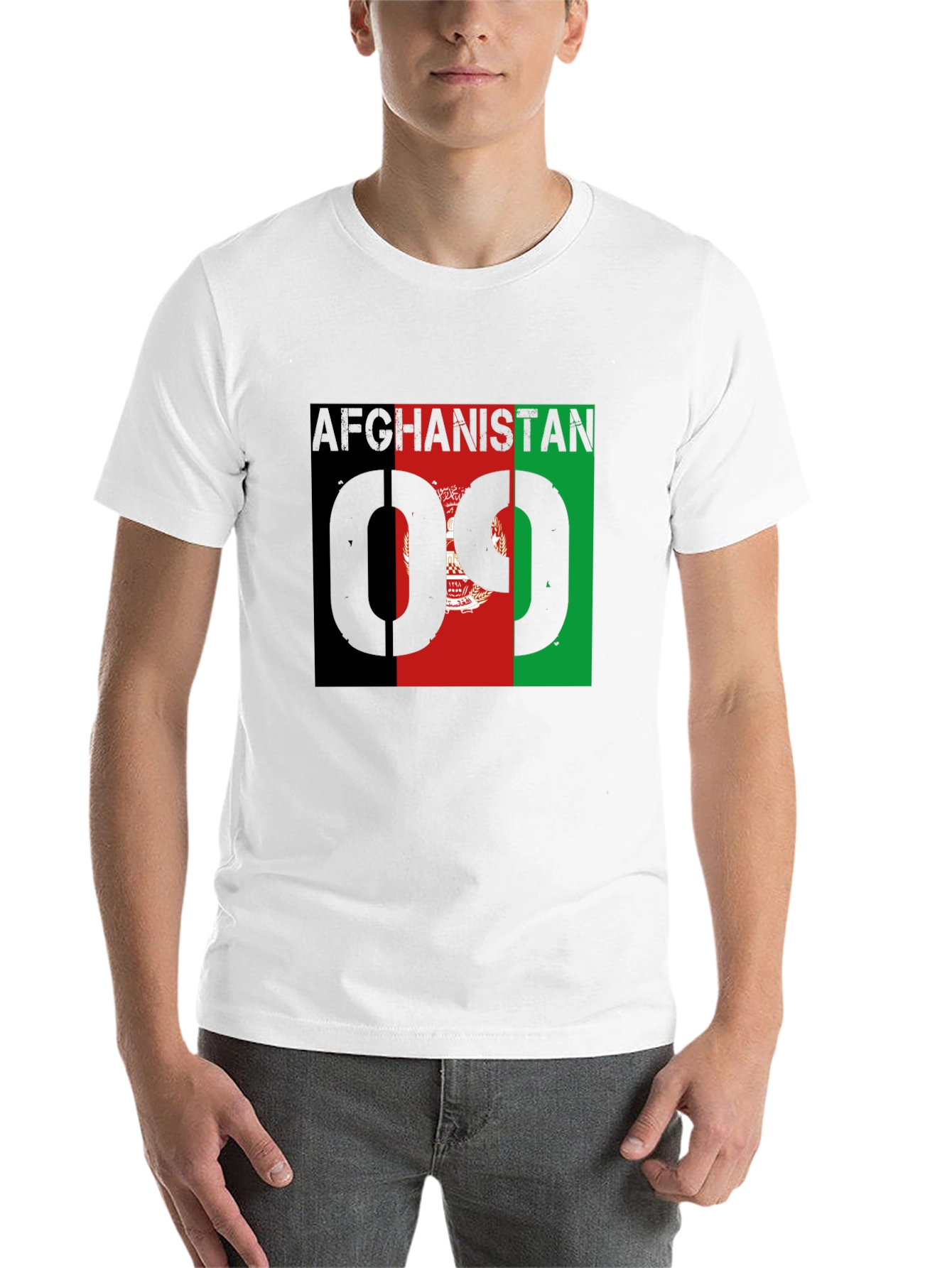 Black Afghanistan Flag T-Shirt view 14