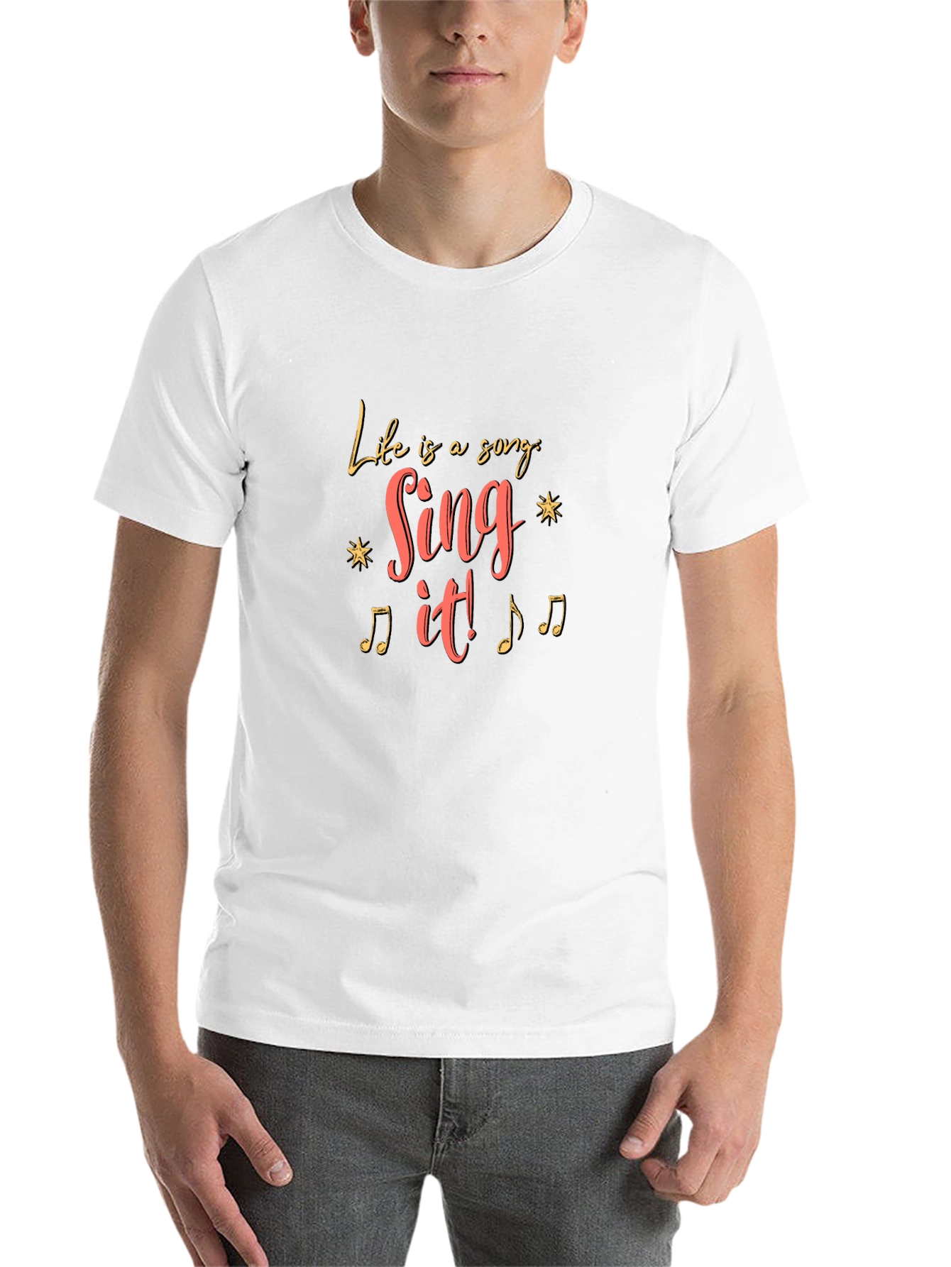 Life Is A Song Black T-Shirt - 14