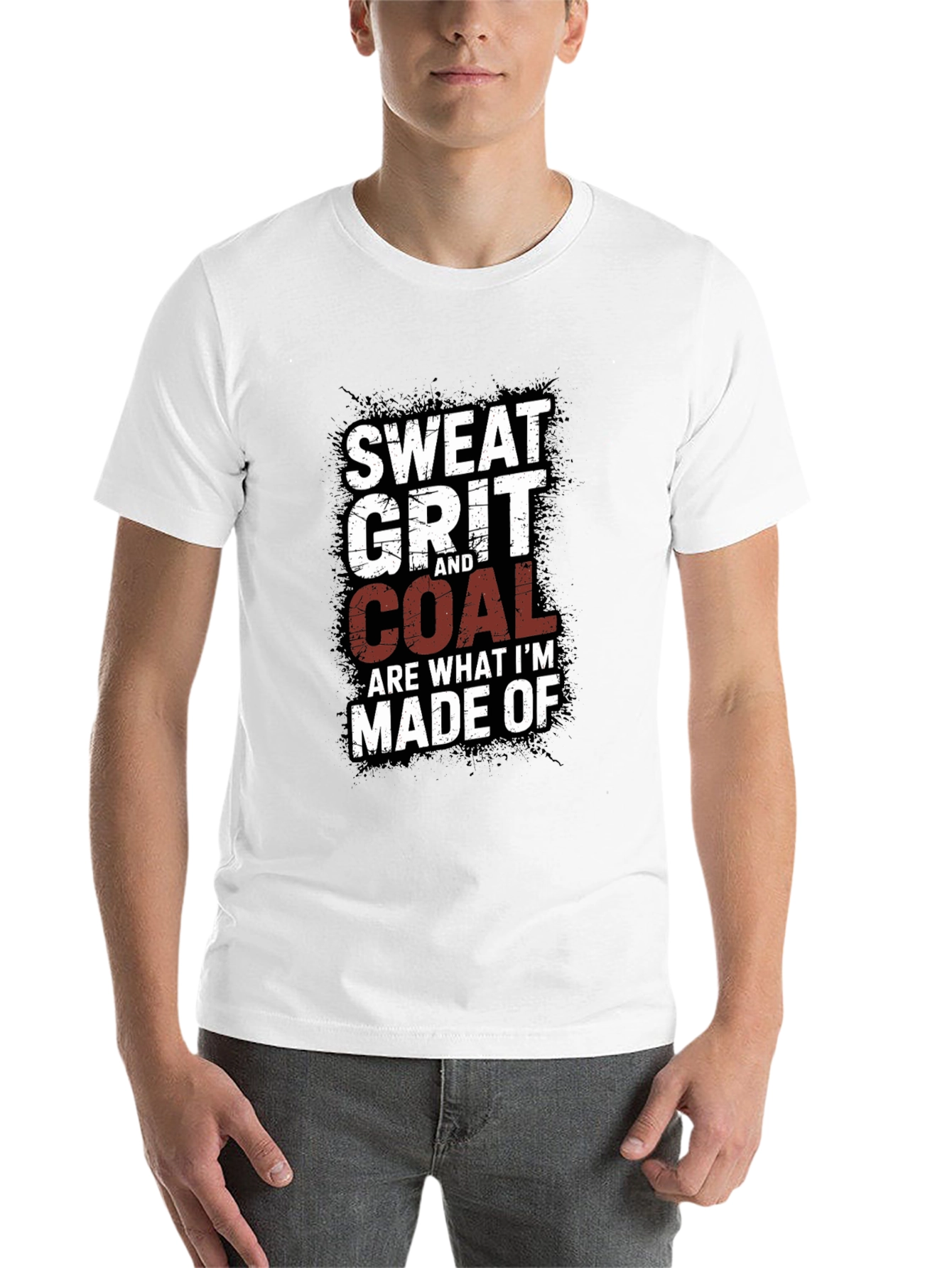 Black Sweat Grit and Coal Men's Graphic Tee view 14