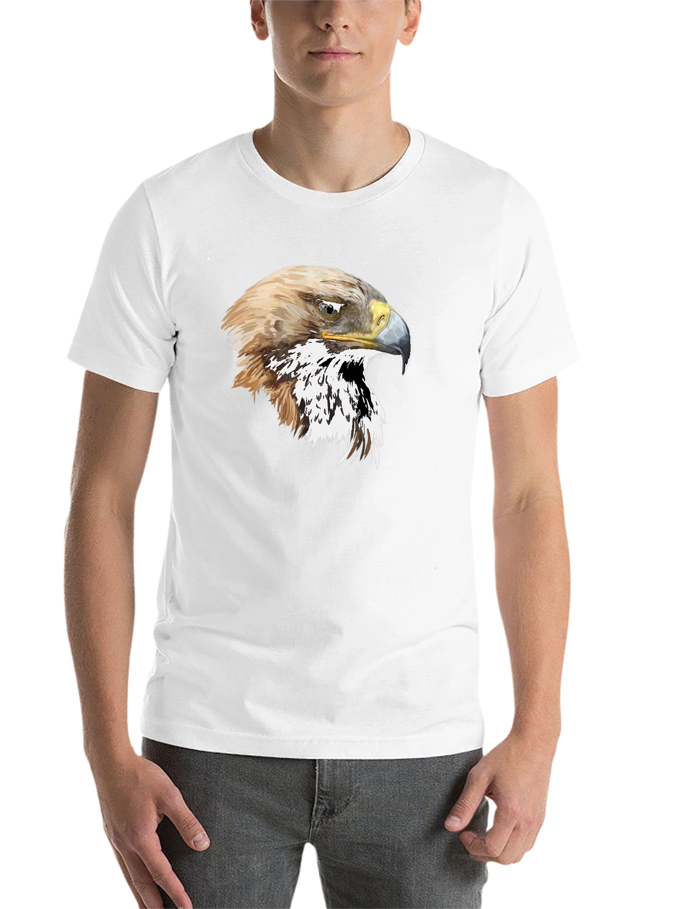 Black Eagle Graphic T-Shirt - Black Cotton Tee view 14