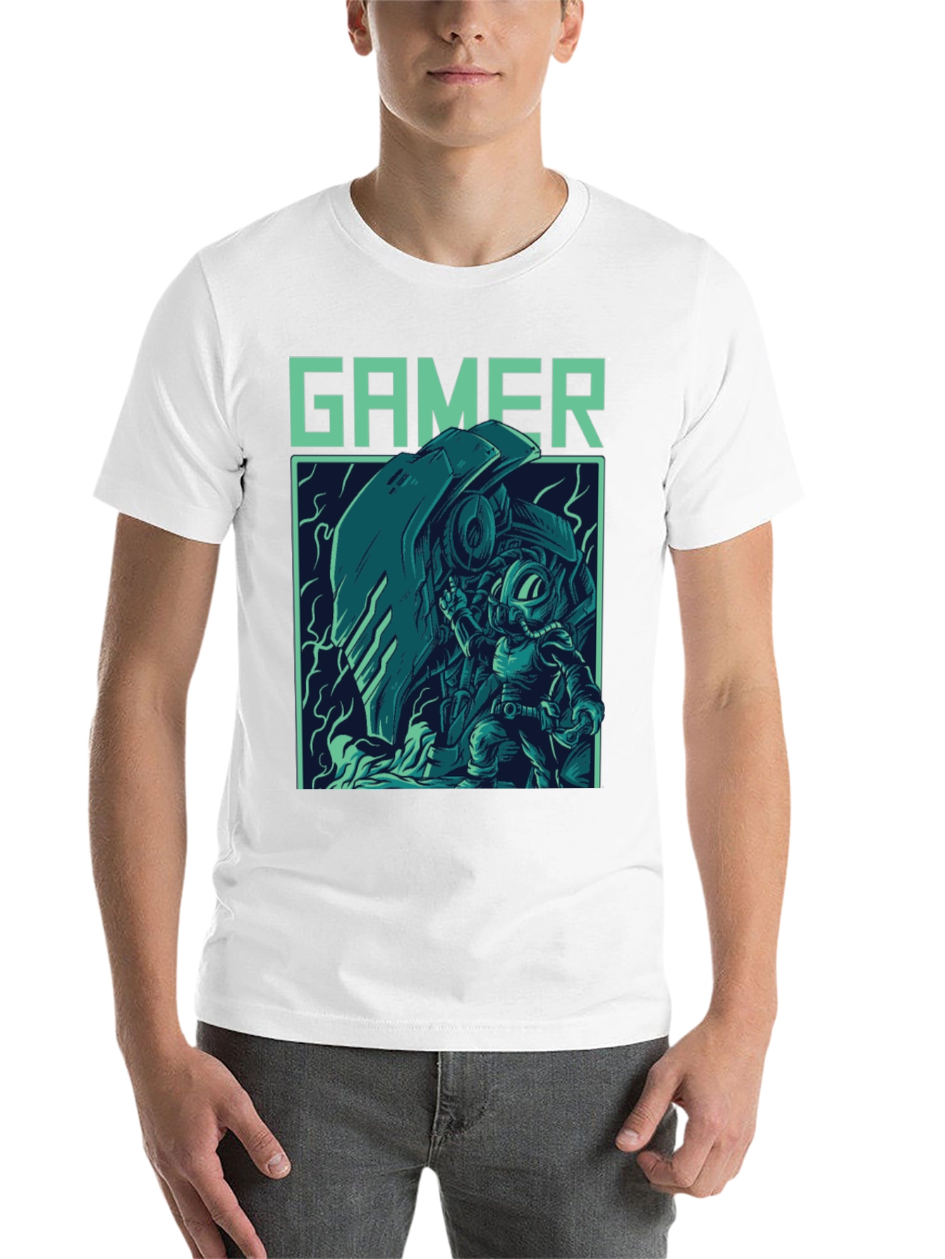 Black Gamer Graphic T-Shirt - Cool Retro Style view 14
