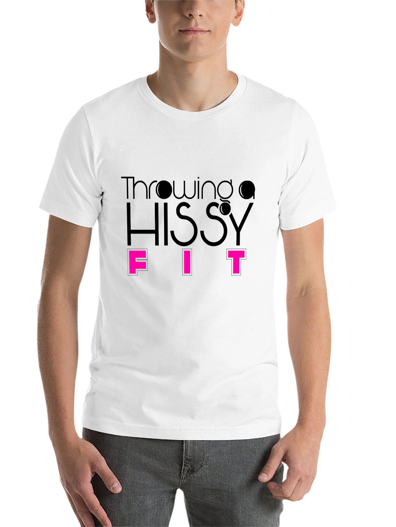 Black Throwing a Hissy Fit - Funny Graphic Tee view 14