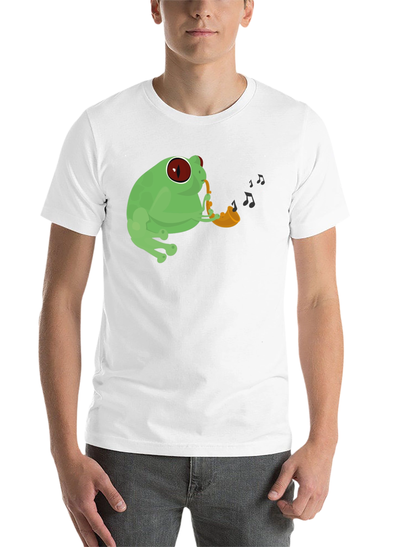 Black Frog Saxophone Graphic Tee view 14