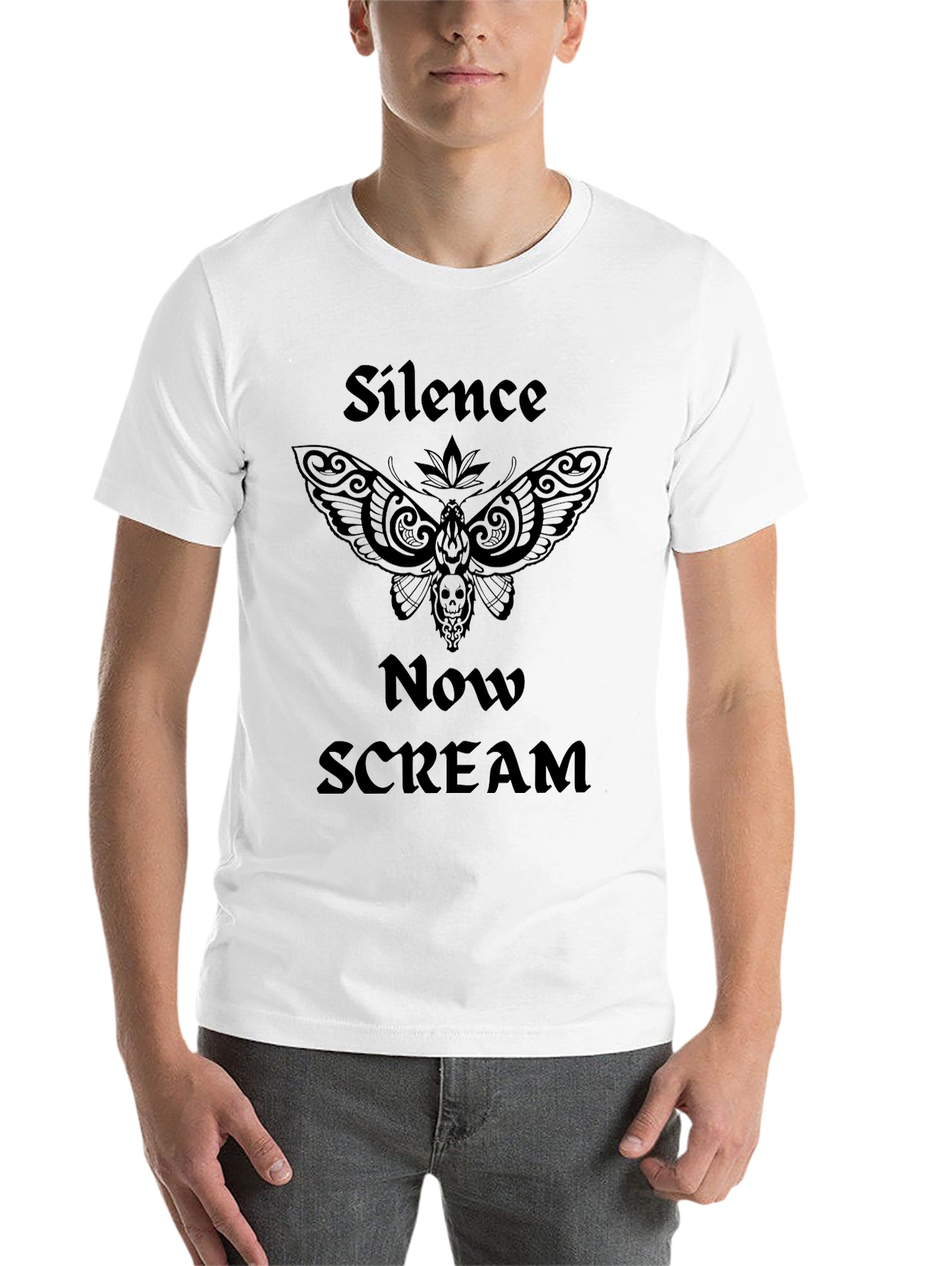 Black Silence Now Scream Graphic Tee view 14