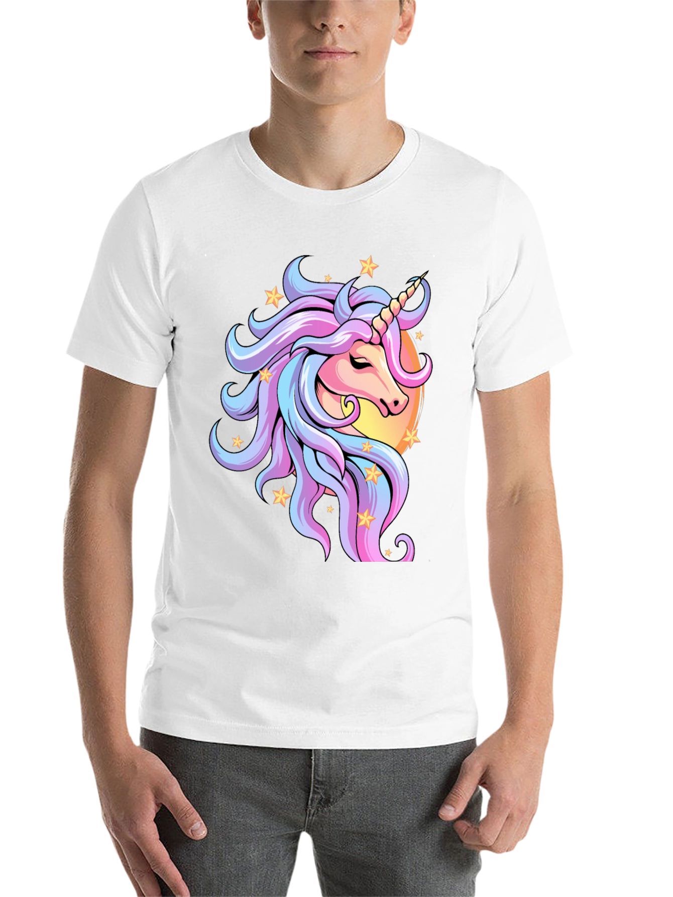Black Unicorn Graphic Tee - Magical Pastel Design view 14