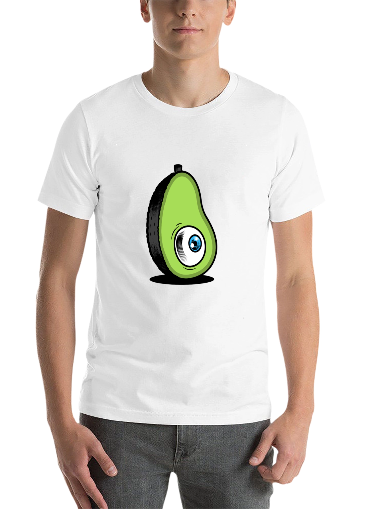 Black Avocado Eye Black T-Shirt Funny Graphic Tee view 14