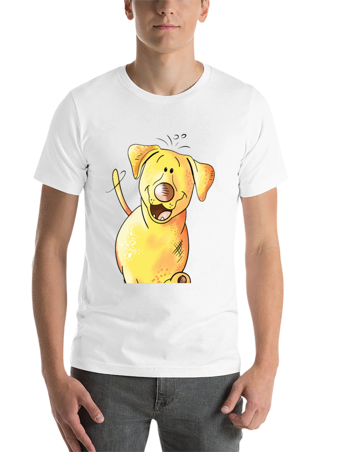 Black Funny Dog Graphic Tee - Black T-Shirt view 14