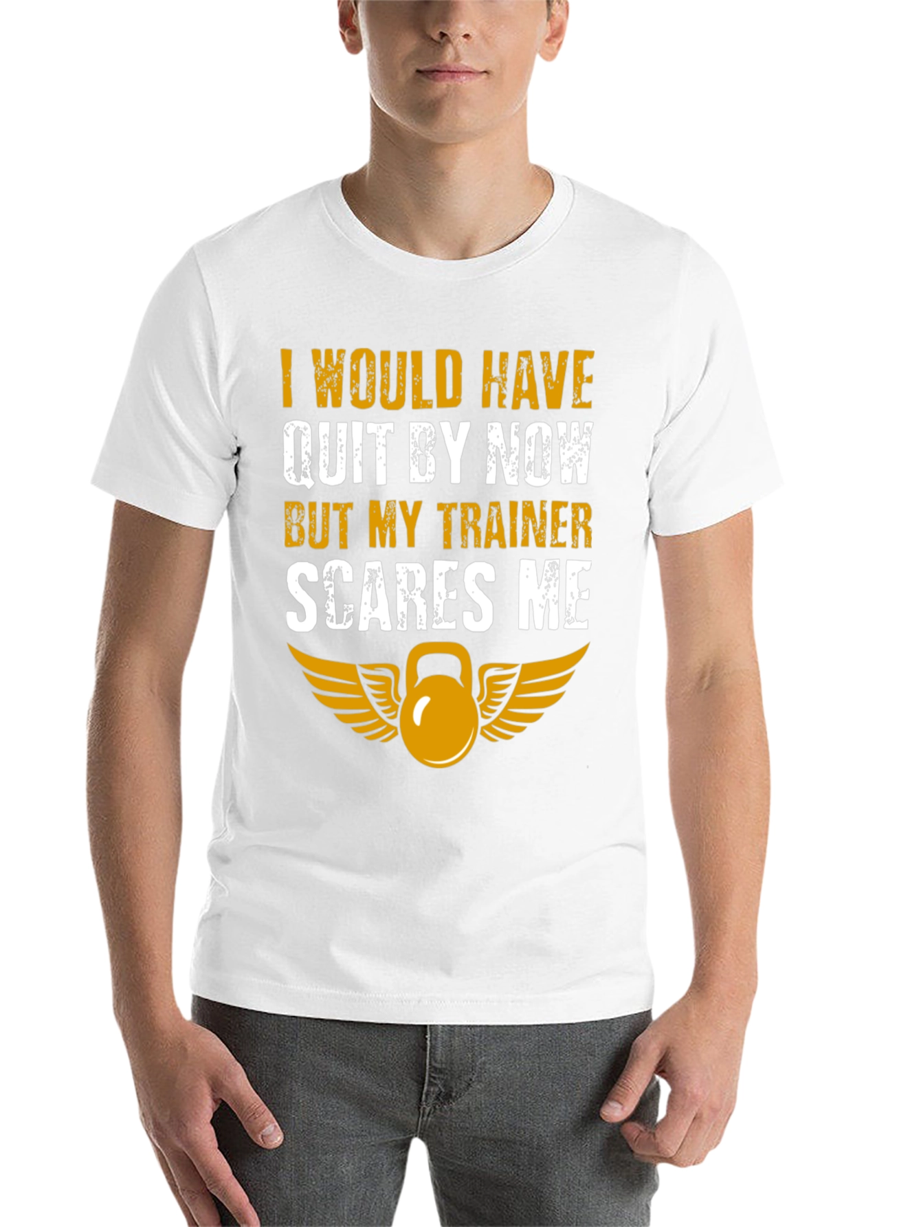 Black Funny Trainer T-Shirt - I Would Have Quit view 14