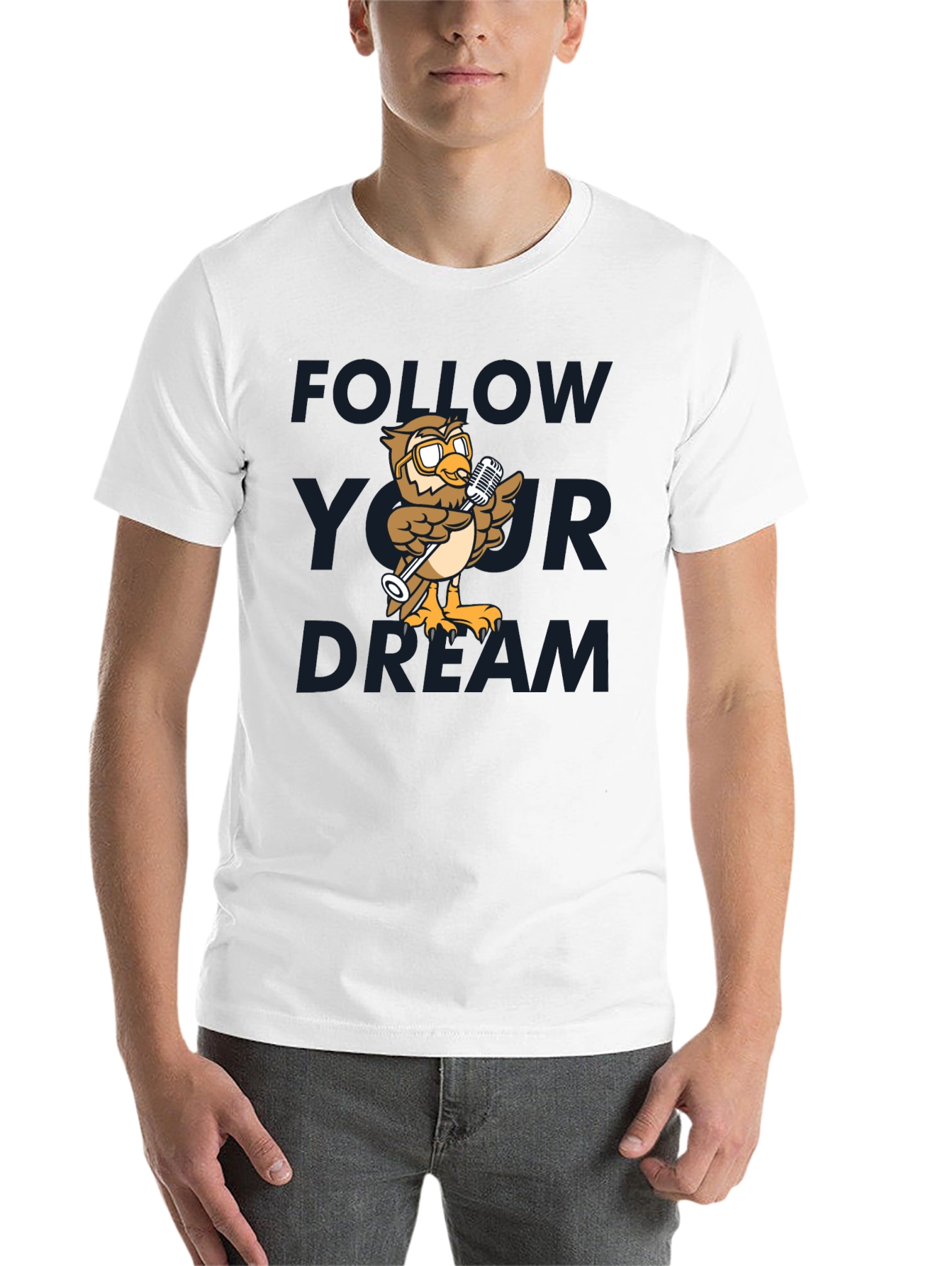 Black Follow Your Dream Owl T-Shirt view 14