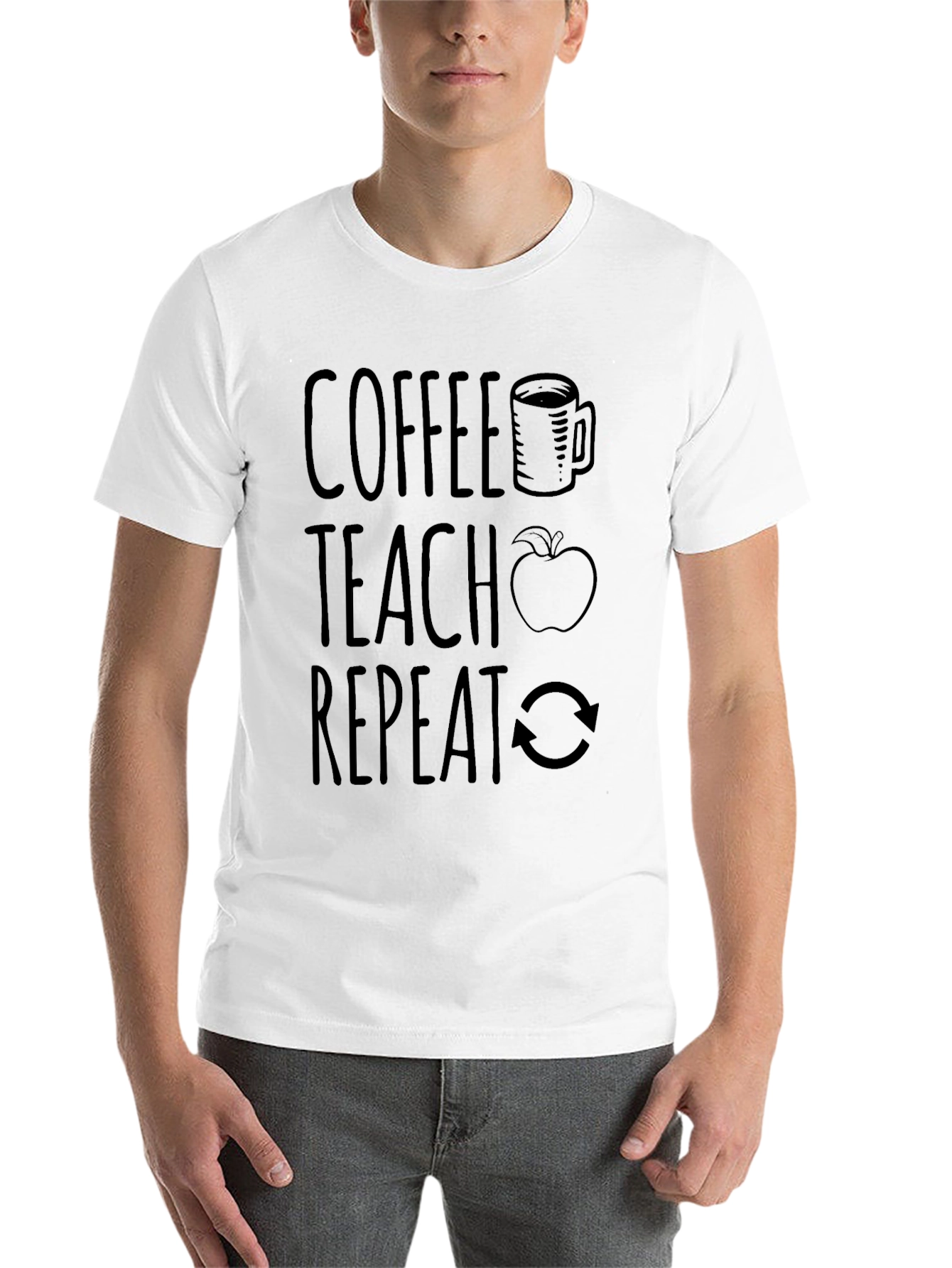 Black Coffee Teach Repeat Graphic Tee view 14