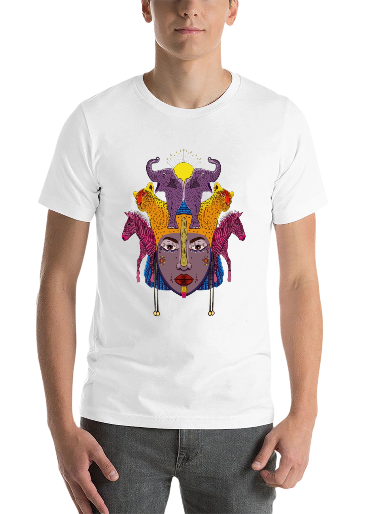 Black African Queen Graphic T-Shirt view 14