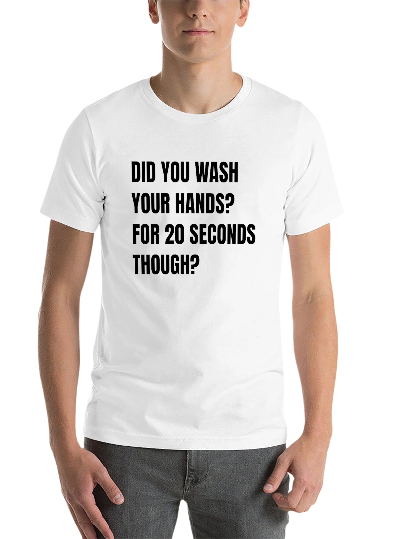 Black Wash Your Hands Tee - 20 Seconds view 14
