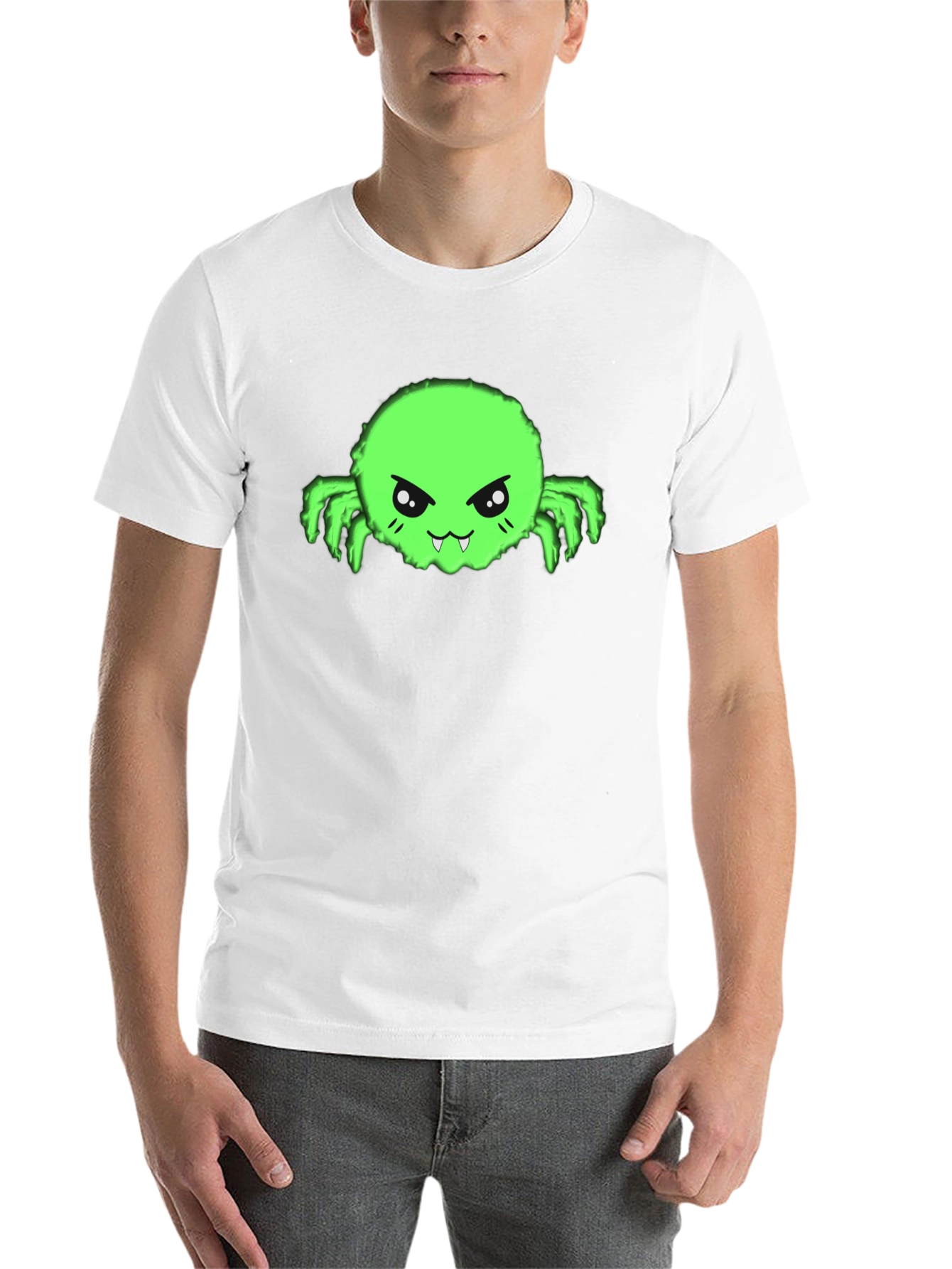 Black Fun Green Monster Graphic Tee view 14