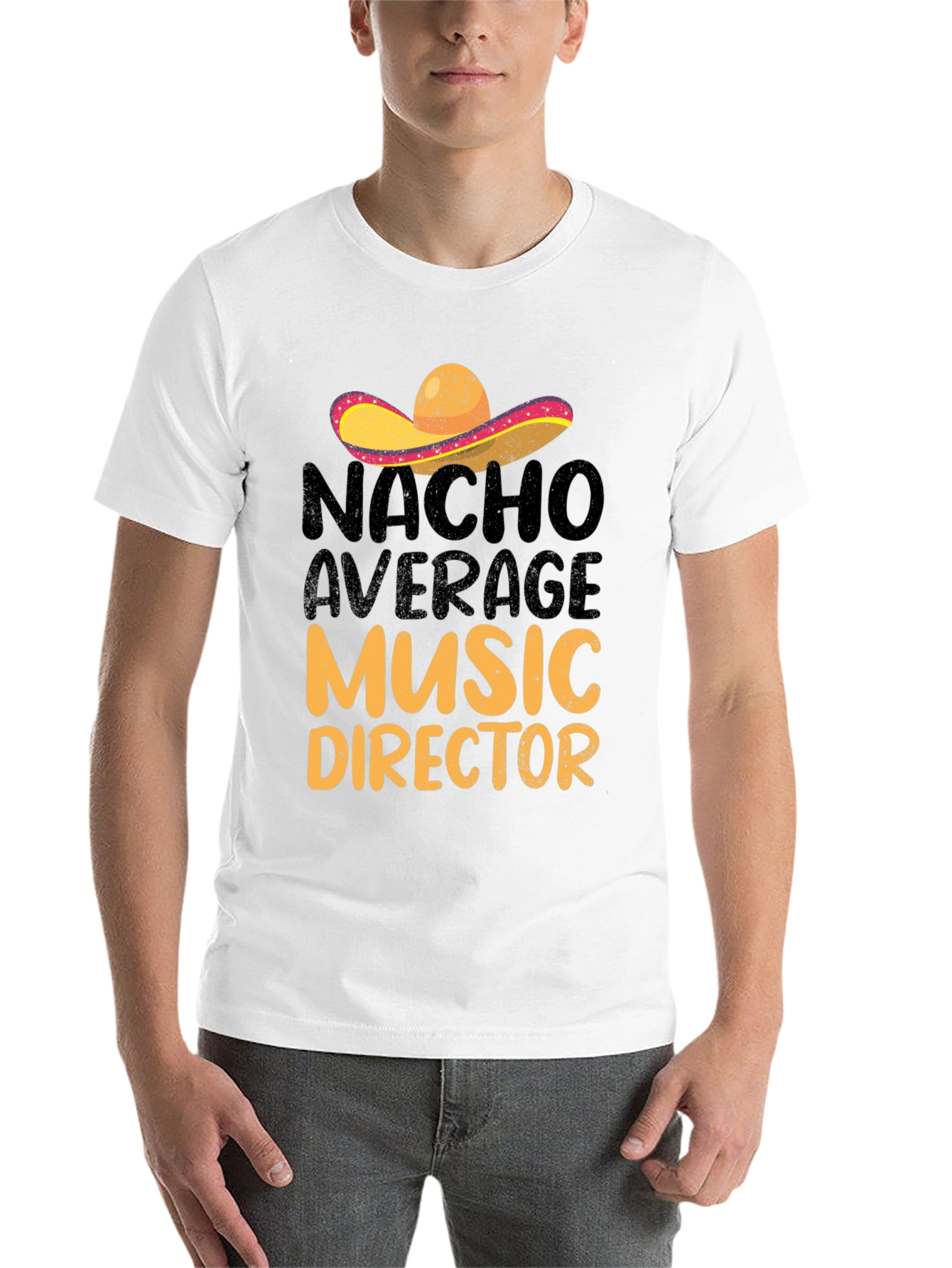 Black Nacho Average Music Director T-Shirt view 14