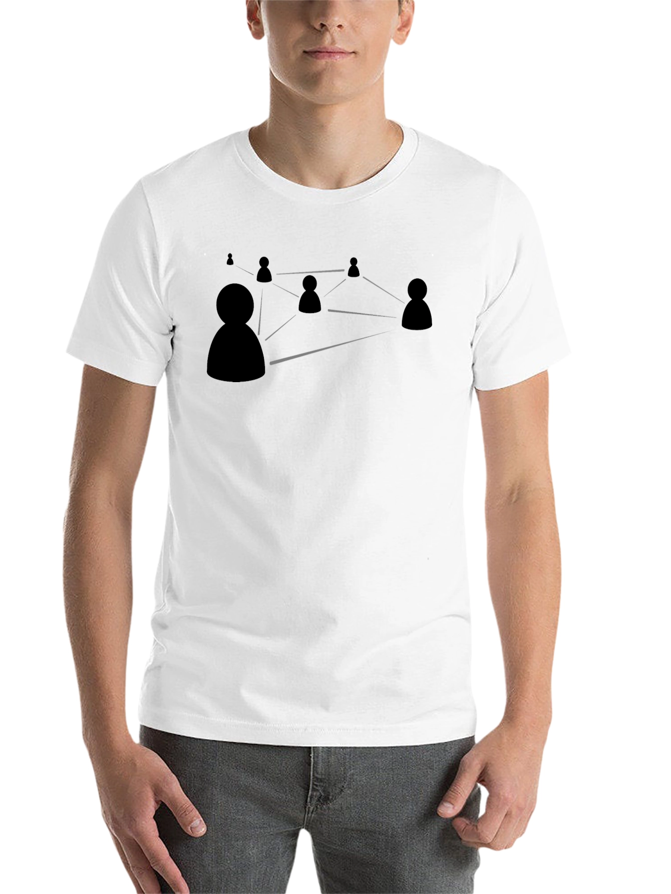 Black Network Graphic Black T-Shirt view 14