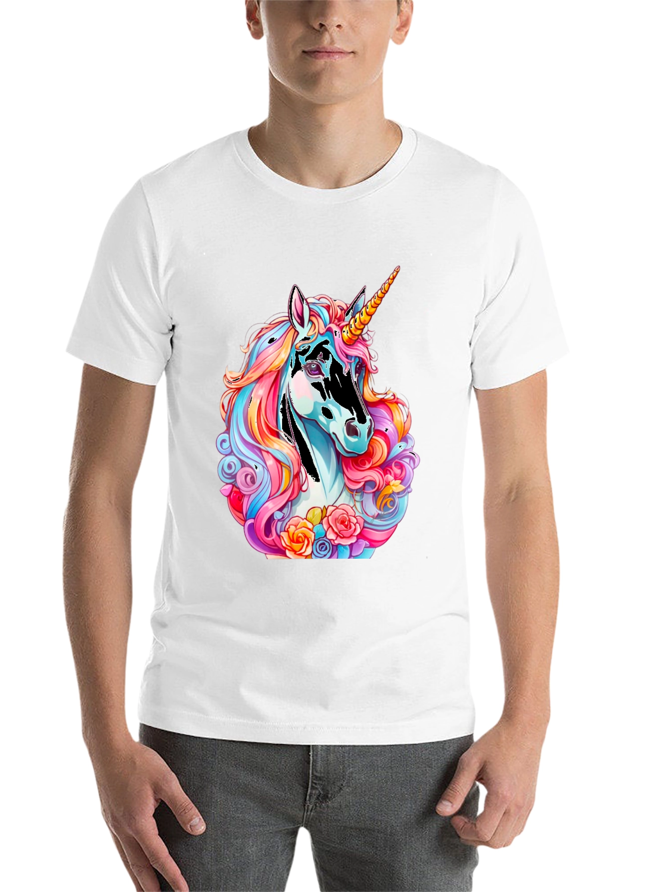 Black Unicorn Graphic T-Shirt view 14