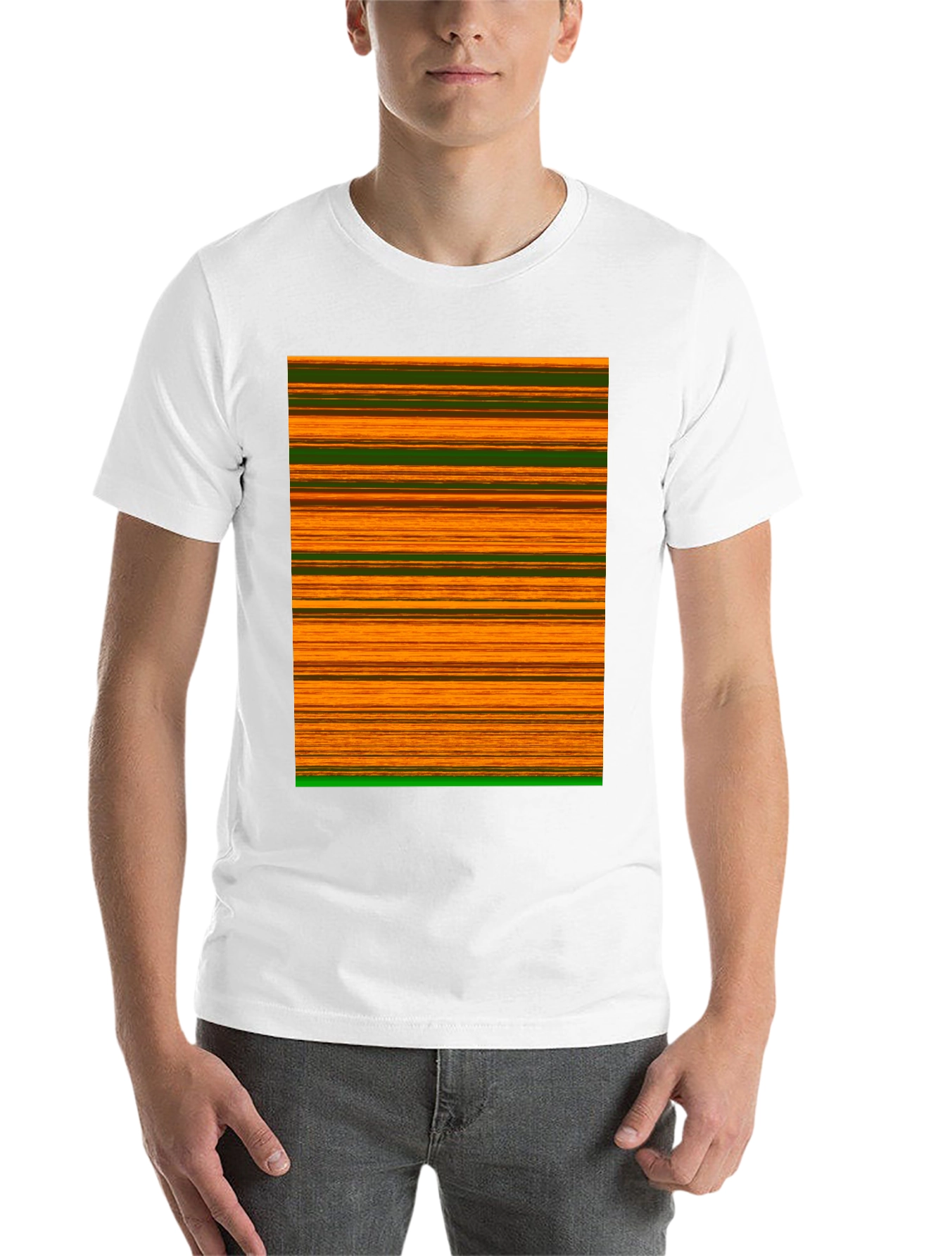 Black Striped Graphic Tee view 14