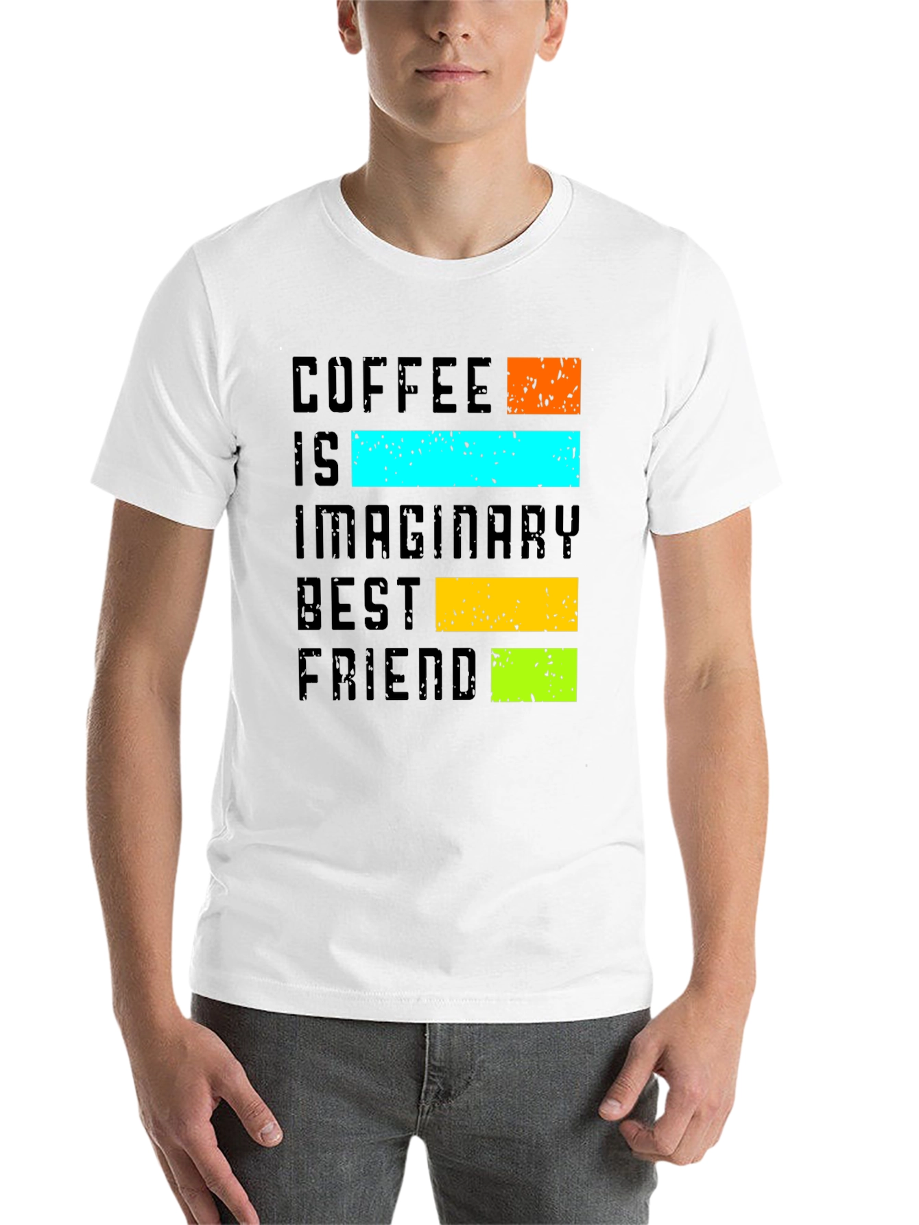 Black Coffee Is My Imaginary Best Friend T-Shirt view 14