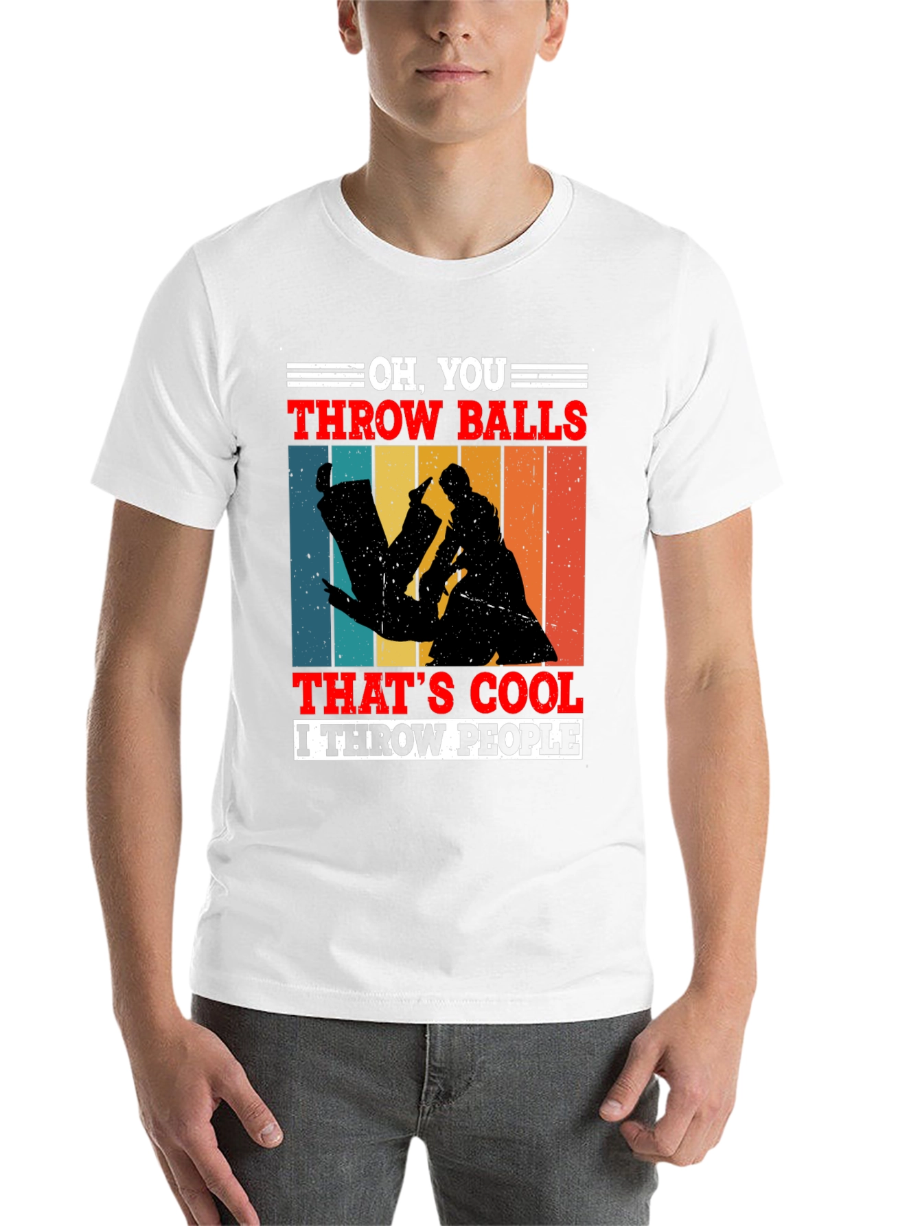 Black Oh, You Throw Balls T-Shirt view 14