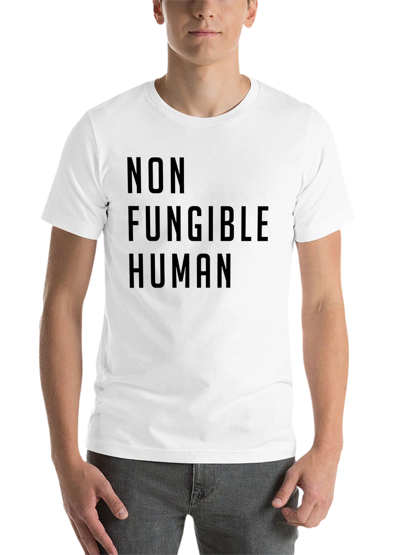 Black Non Fungible Human Black T-Shirt view 14