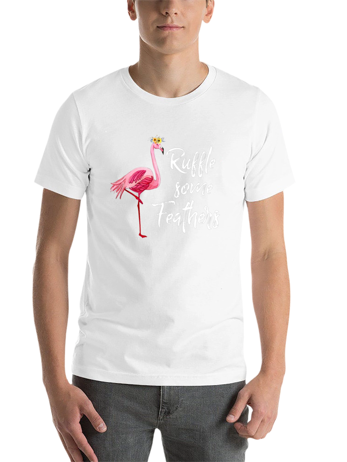 Ruffle Some Feathers Flamingo T-Shirt - 14