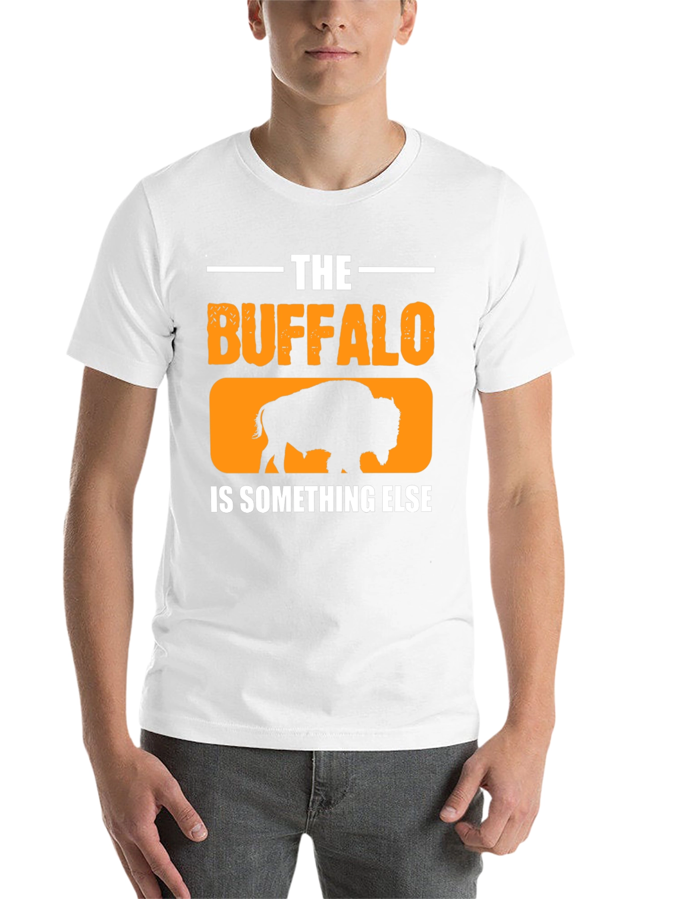 Black The Buffalo is Something Else Black T-Shirt view 14