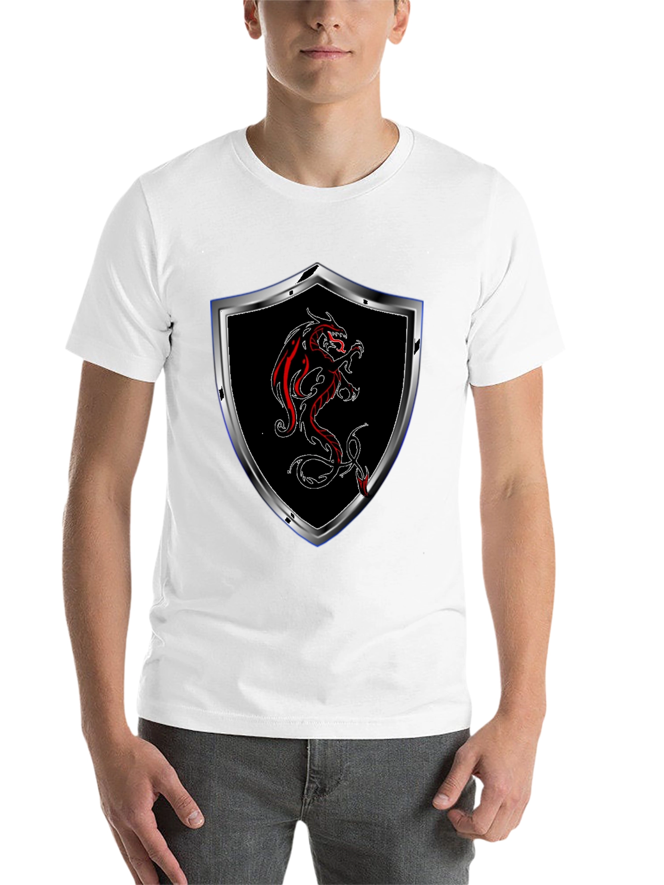 Dragon Crest T-Shirt - Black - 14