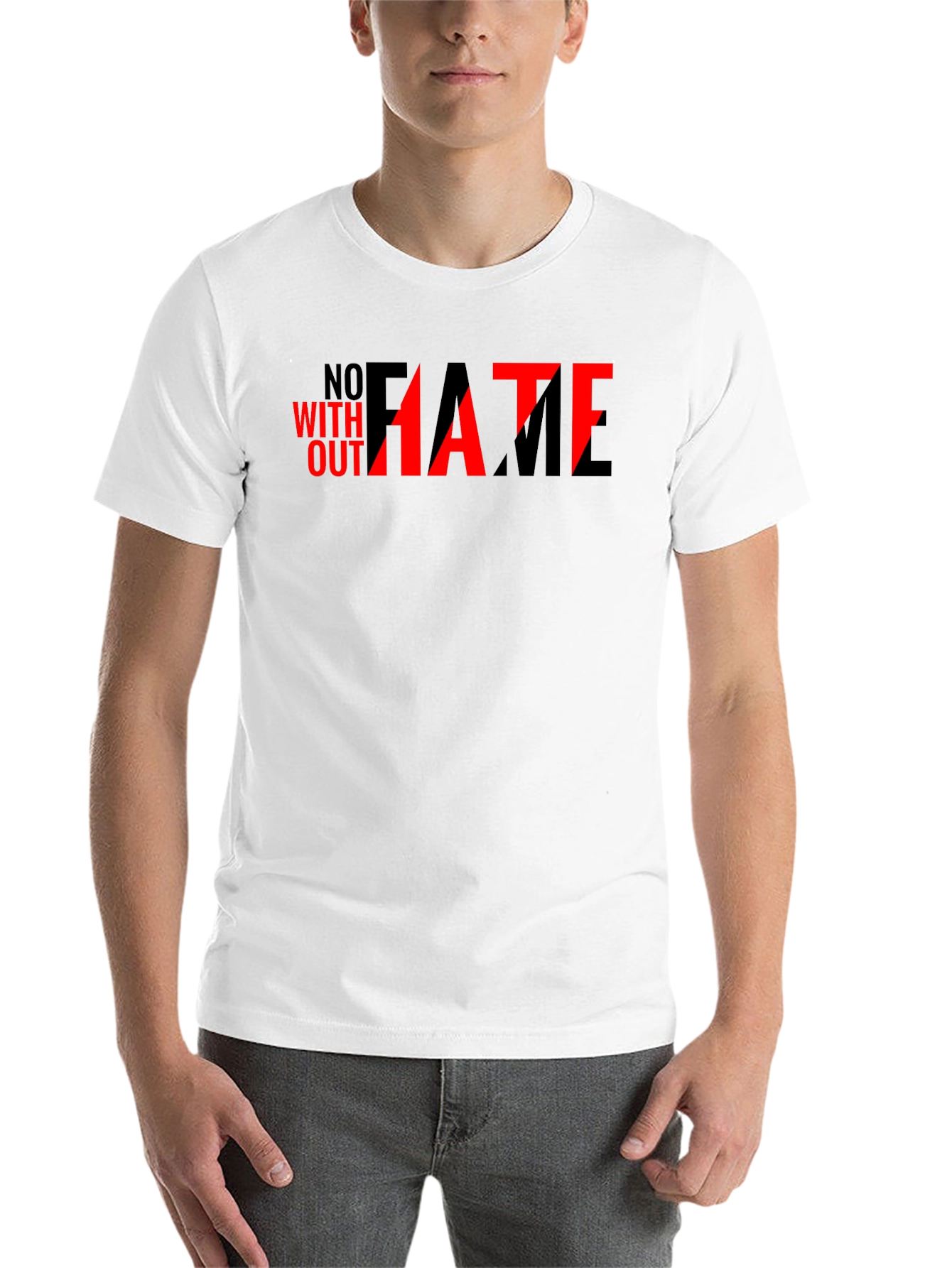 Black No Hate Without Fame Graphic Tee view 14