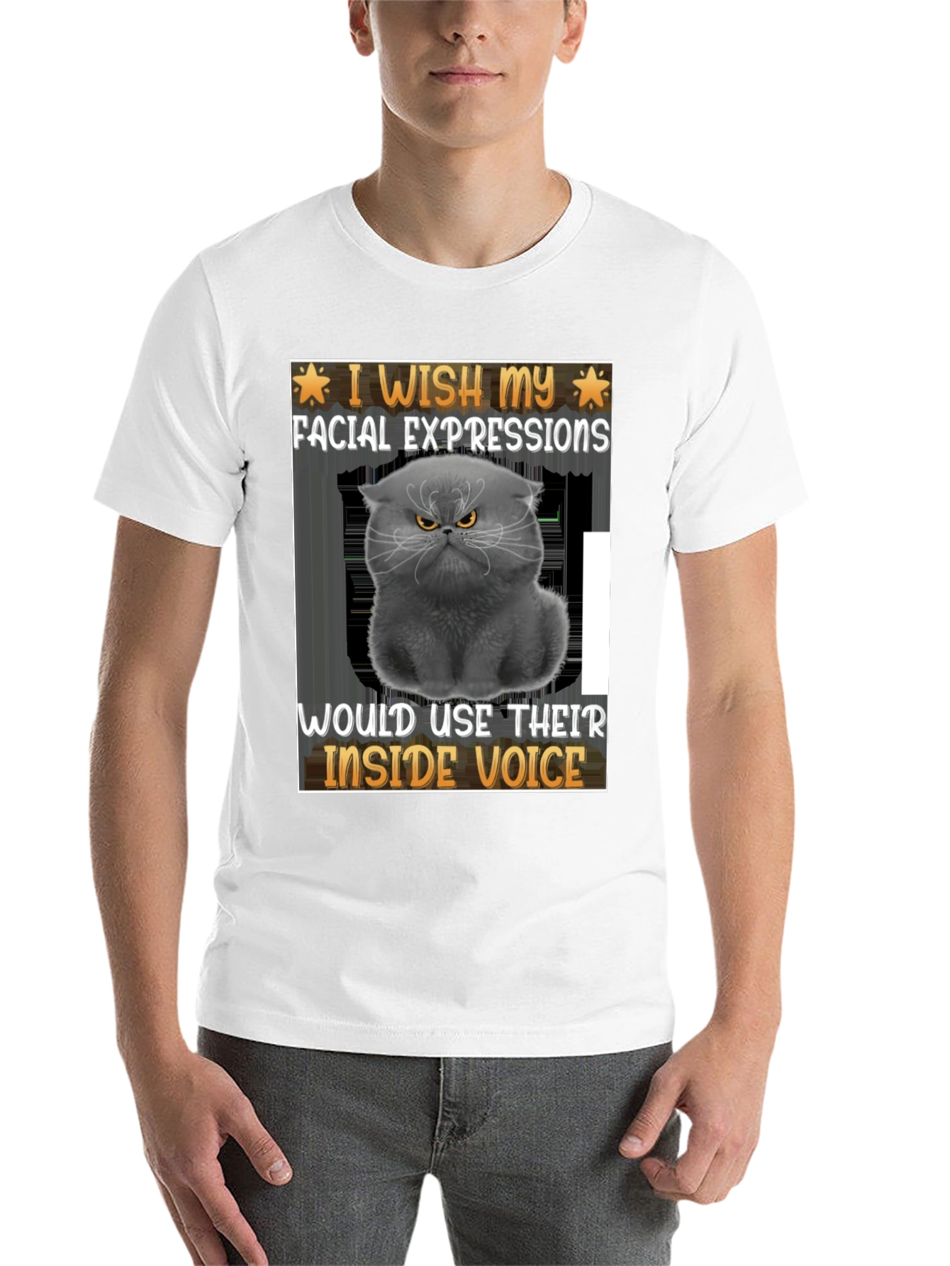 Black Grumpy Cat 'Inside Voice' Graphic Tee view 14