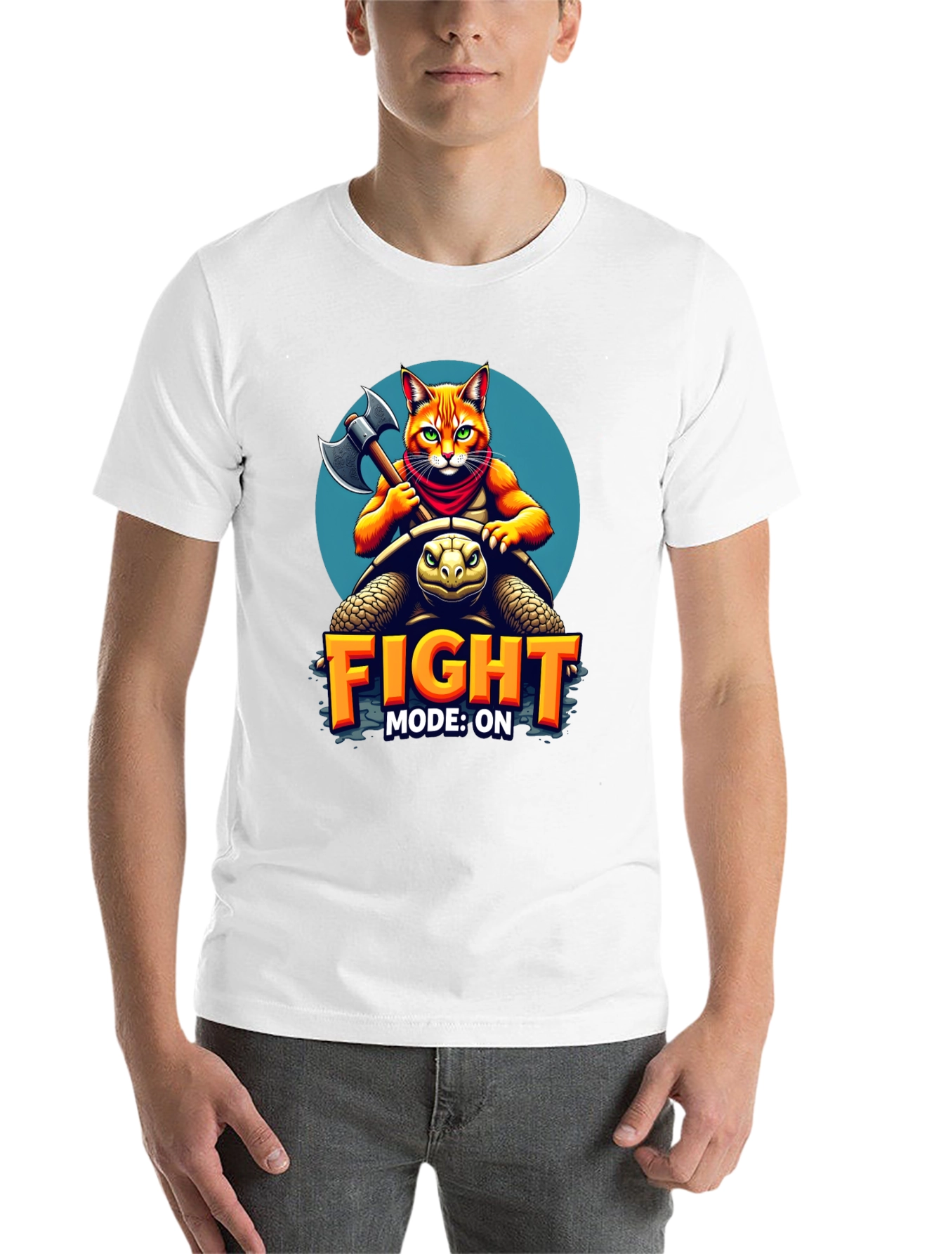 Black Fight Mode On T-Shirt view 14