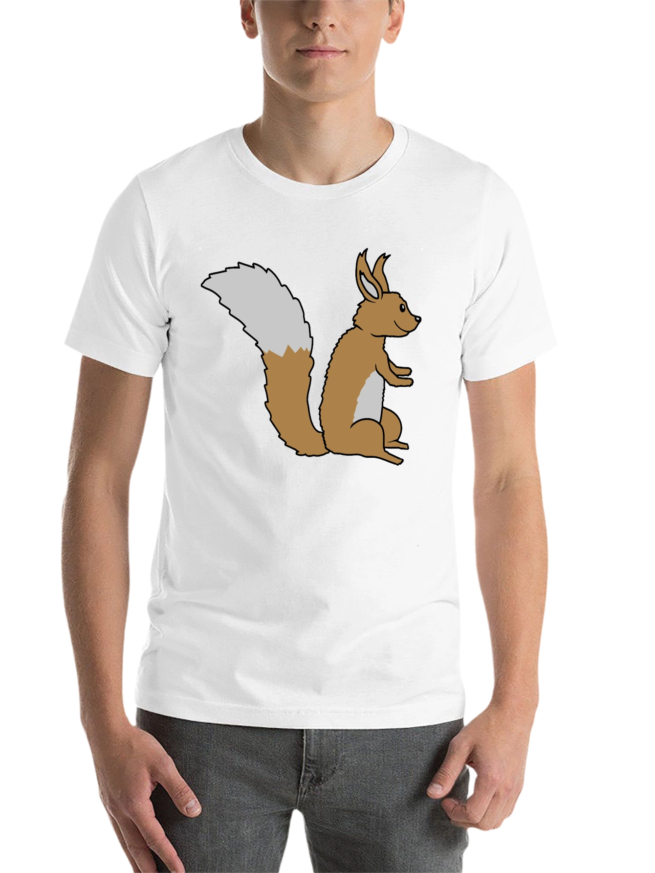 Black Squirrel Graphic Tee - Soft Black Cotton view 14