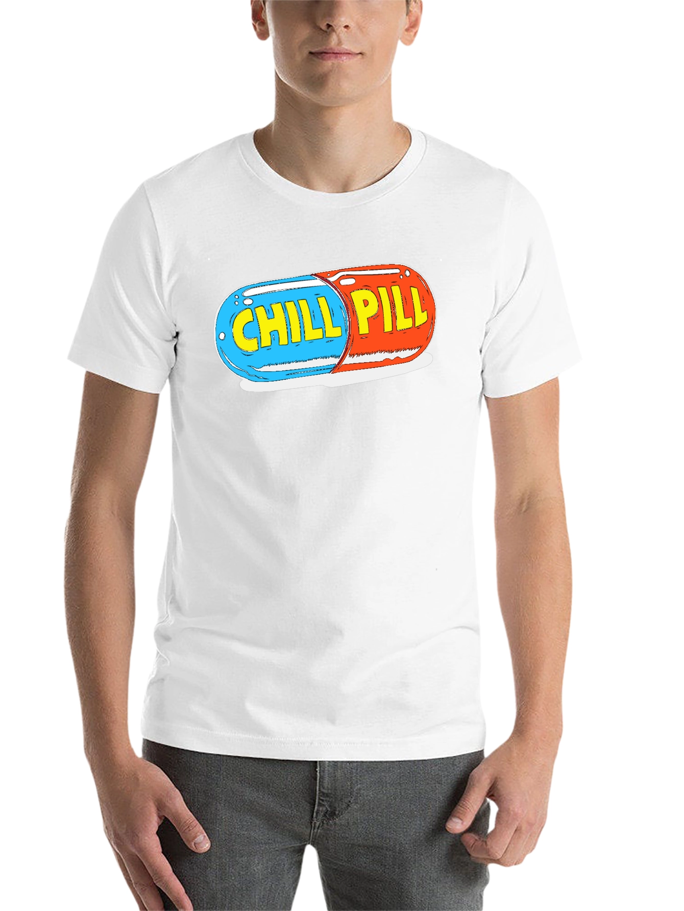 Black Chill Pill Graphic Tee - Relaxed Fit view 14