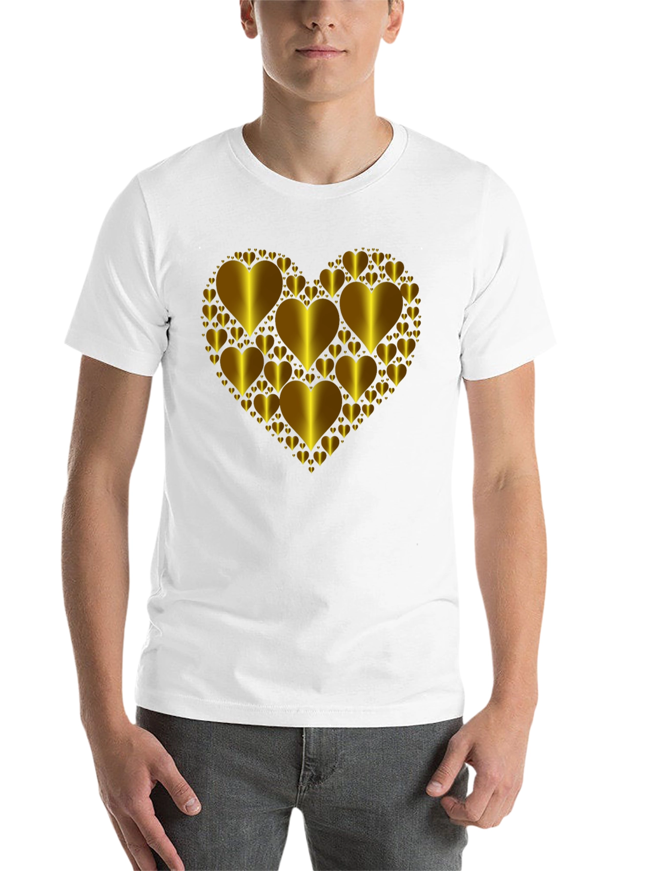 Black Heart of Gold Graphic Tee - Modern Fit view 14